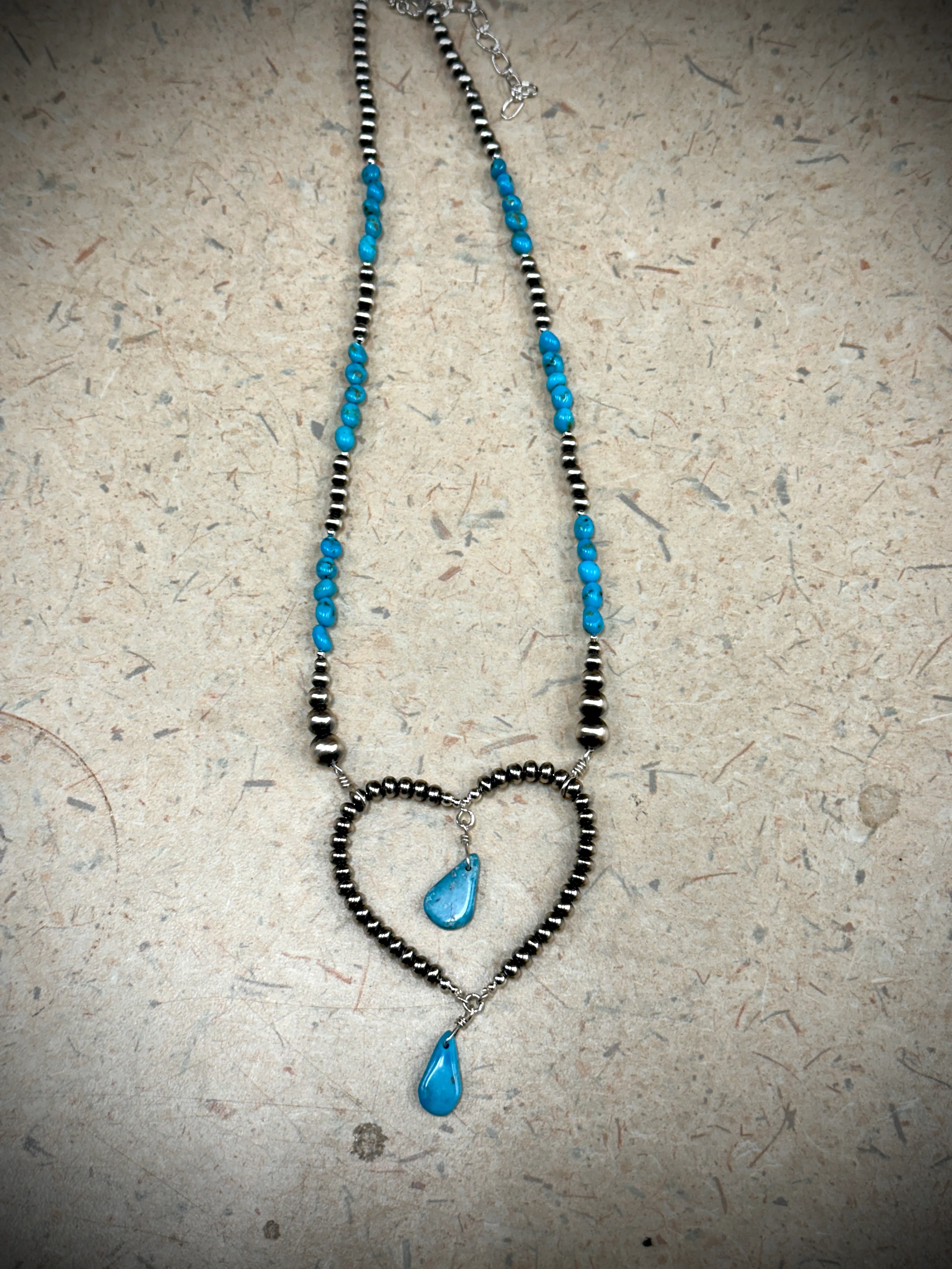 Le Coeur De Maman Pearl and Turquoise Necklace - Image 4