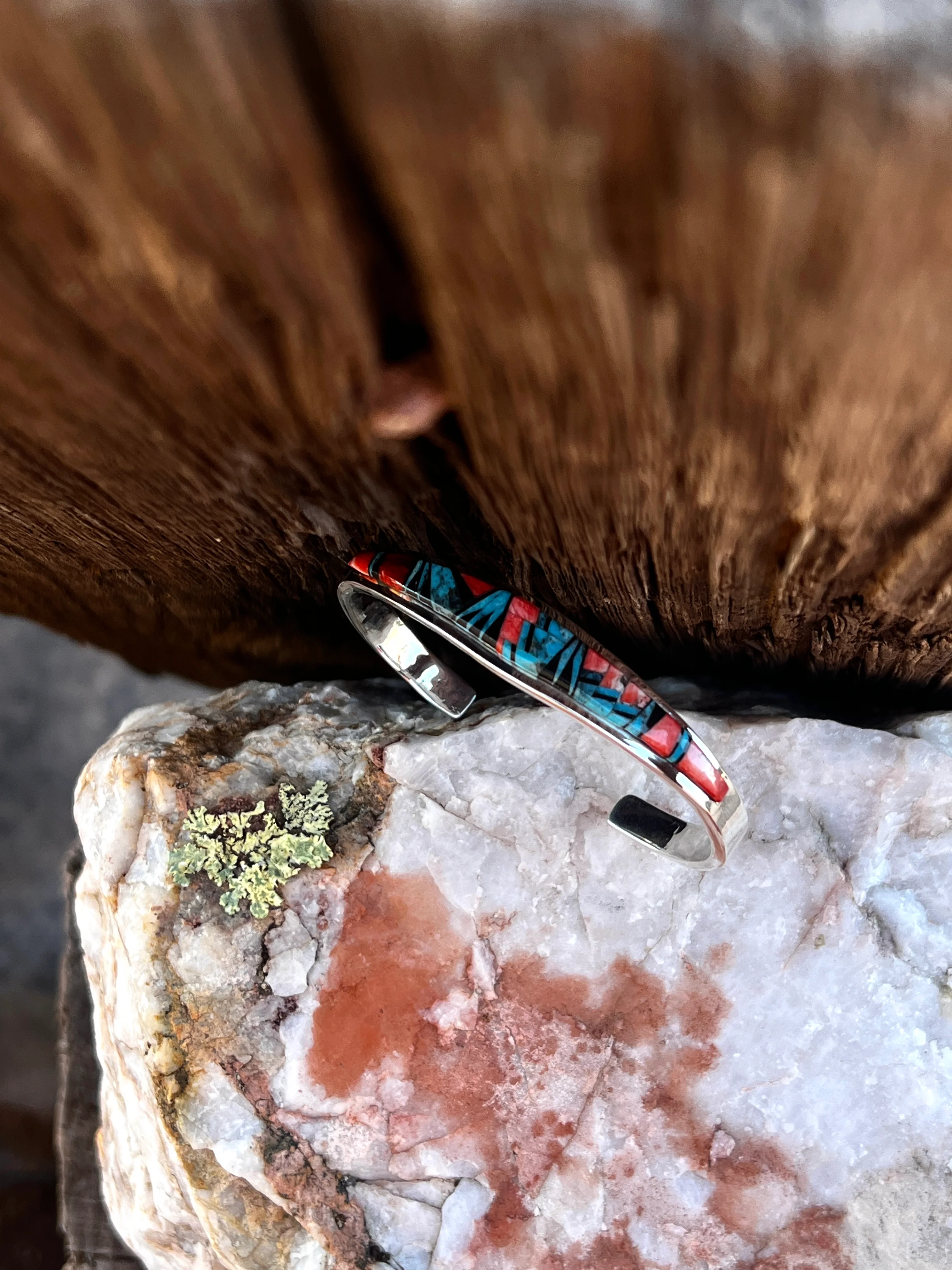 Multi-Color Zuni Inlay Cuff - Image 2