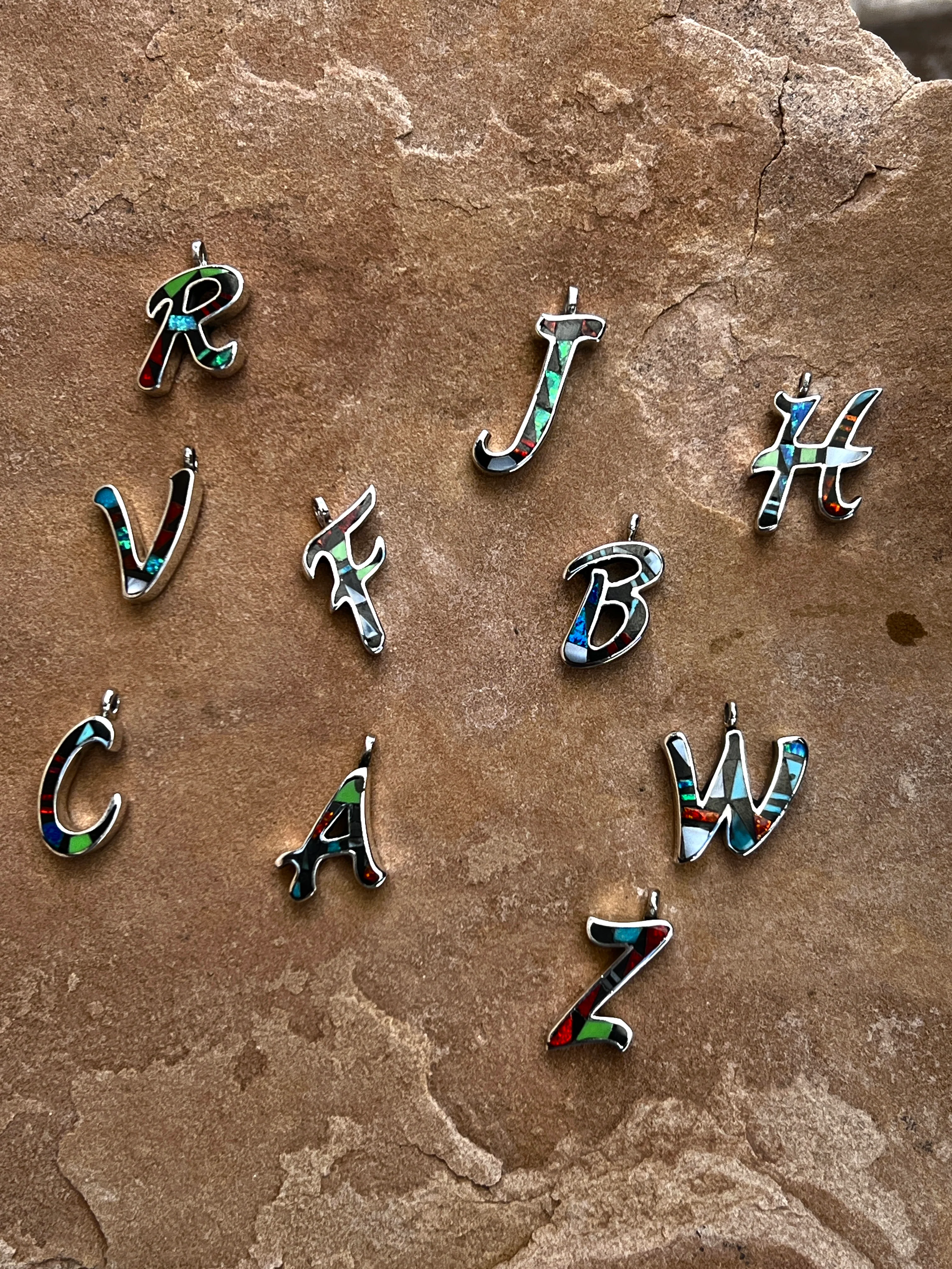 CHACO INITIAL MULTI COLOR ZUNI PENDANTS - Image 2