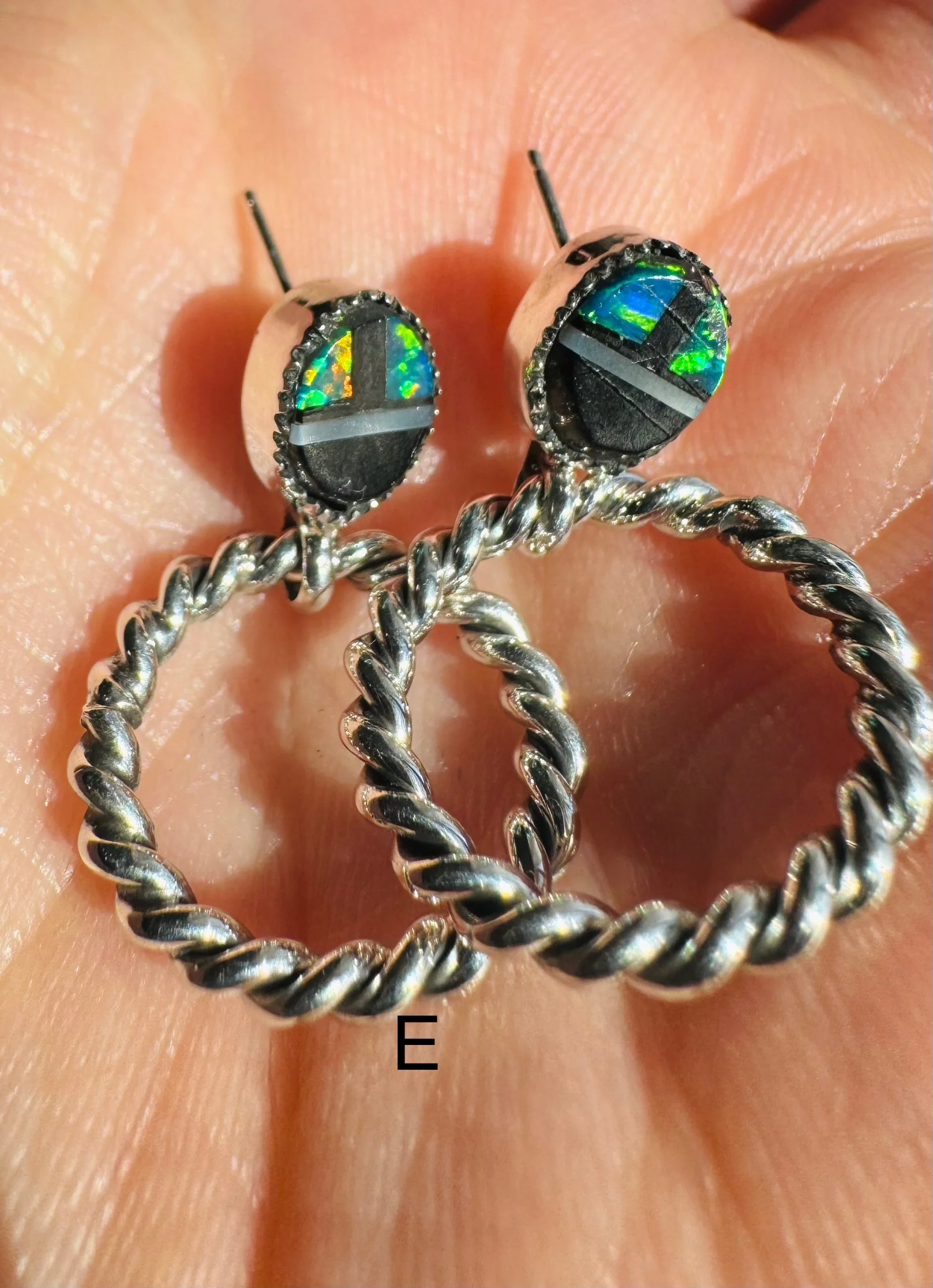 Multi Stone Mini Hoop - Image 7