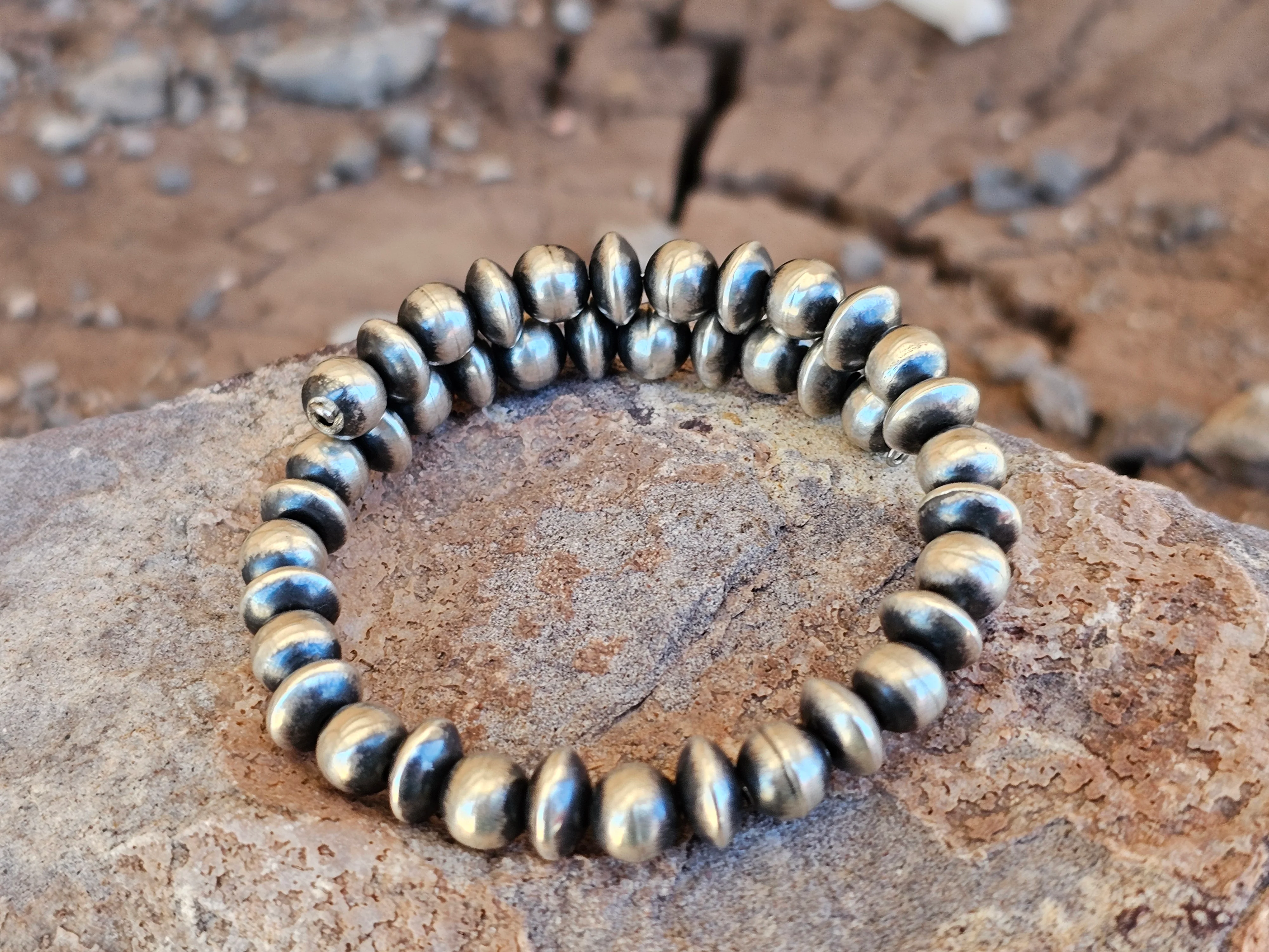 Navajo Pearl Wrap Bracelet - Image 2