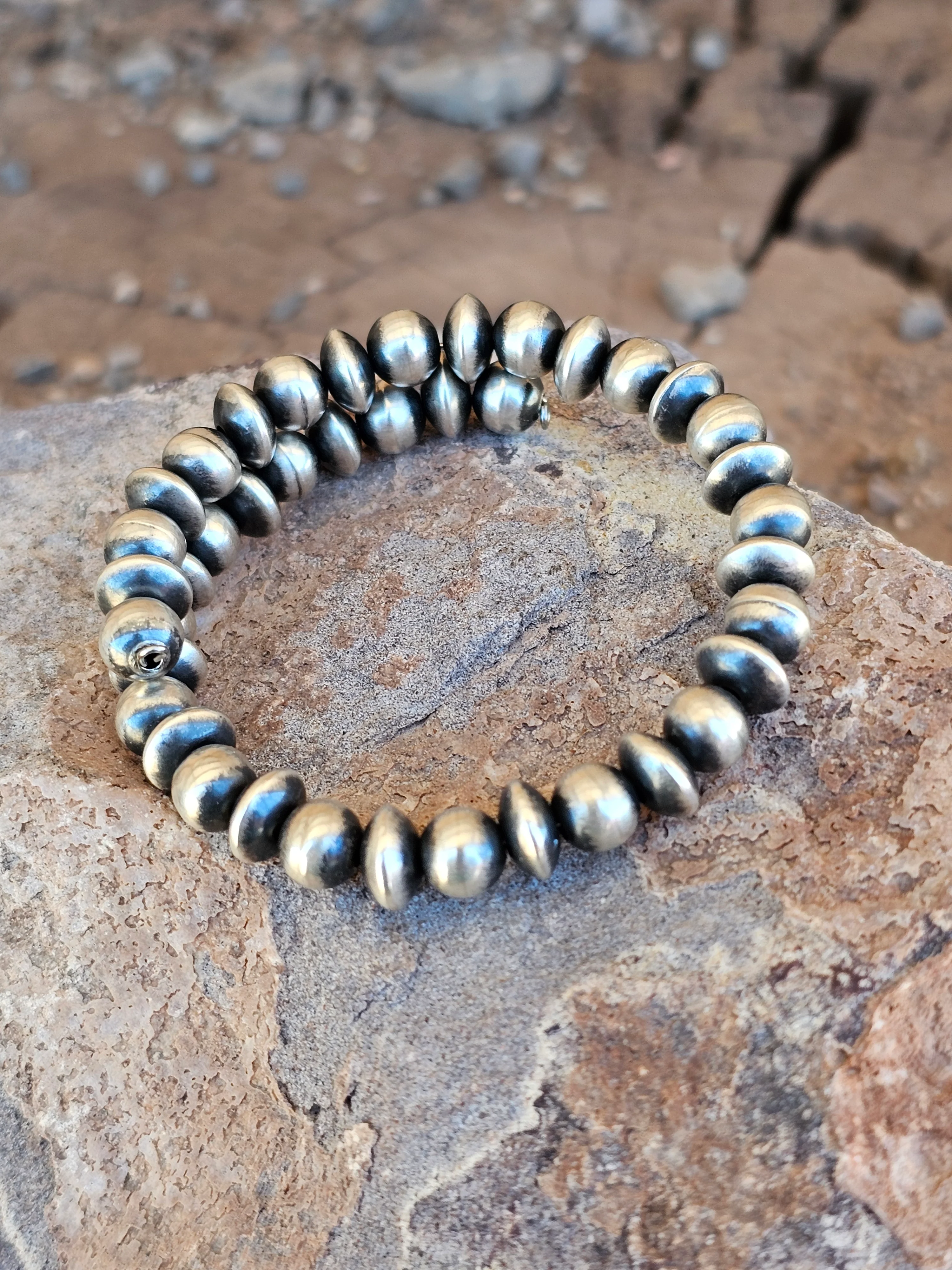 Navajo Pearl Wrap Bracelet - Image 4