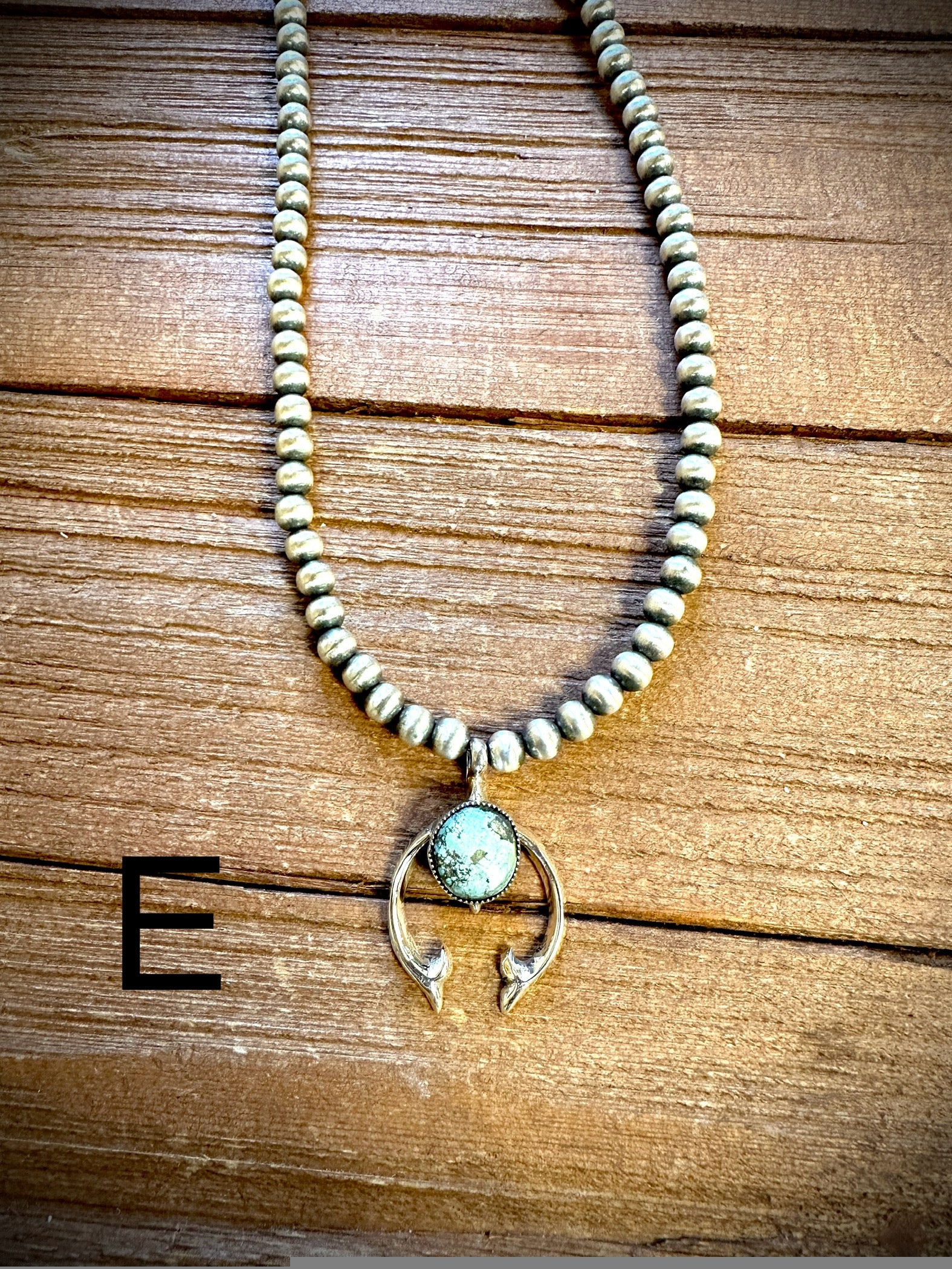Navajo Pearls with Naja and Turquoise Pendant - Image 9