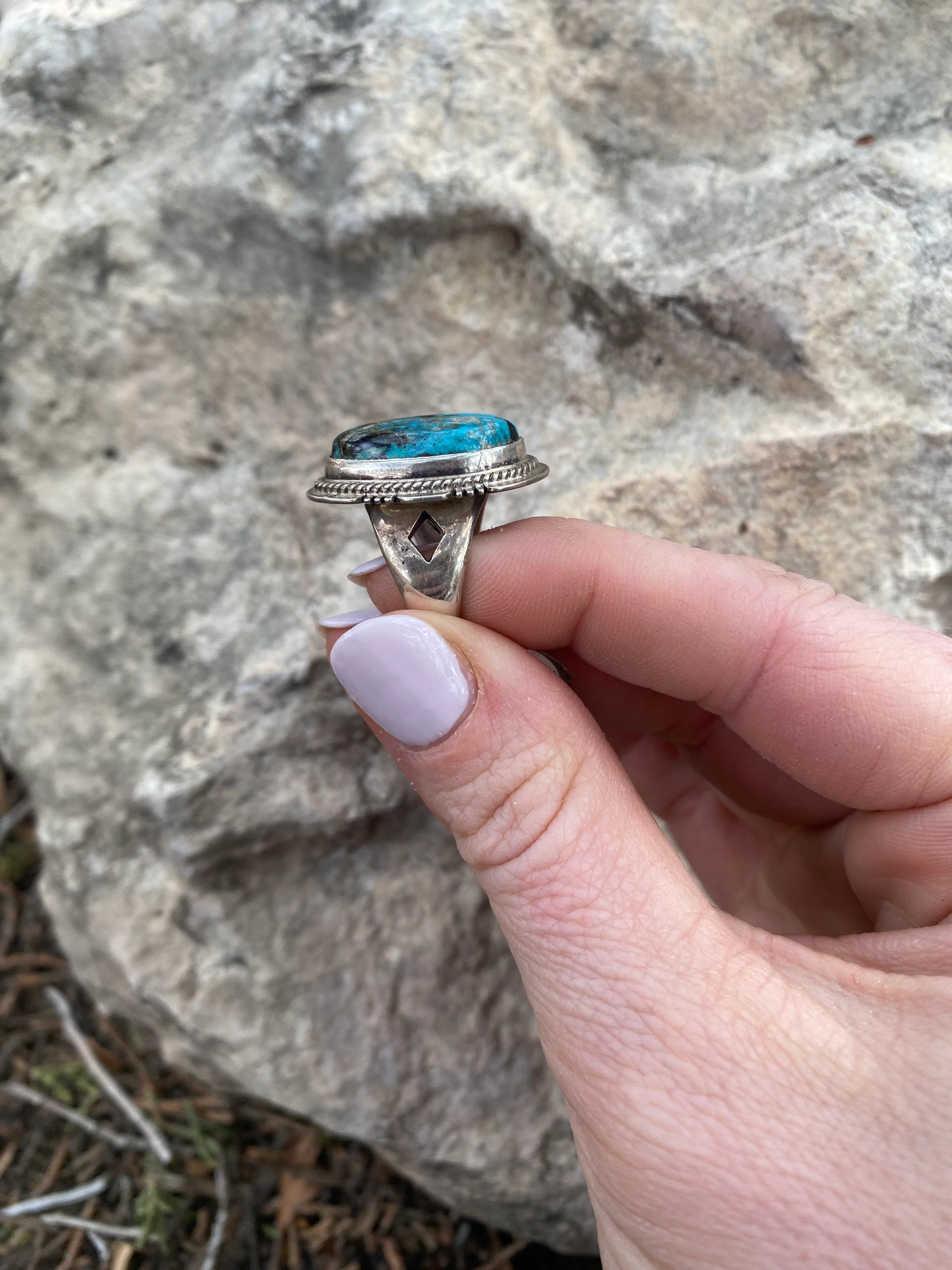 Nevada Turquoise Ring From The Rogers Collection - Image 3