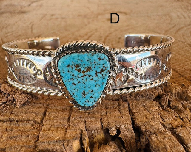 Nevada Turquoise Stamped Cuff - Image 5