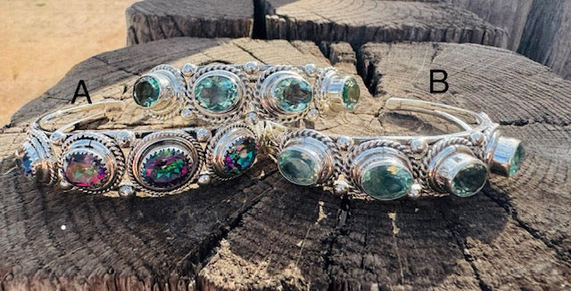 Northern Lights Fluorite Cuff