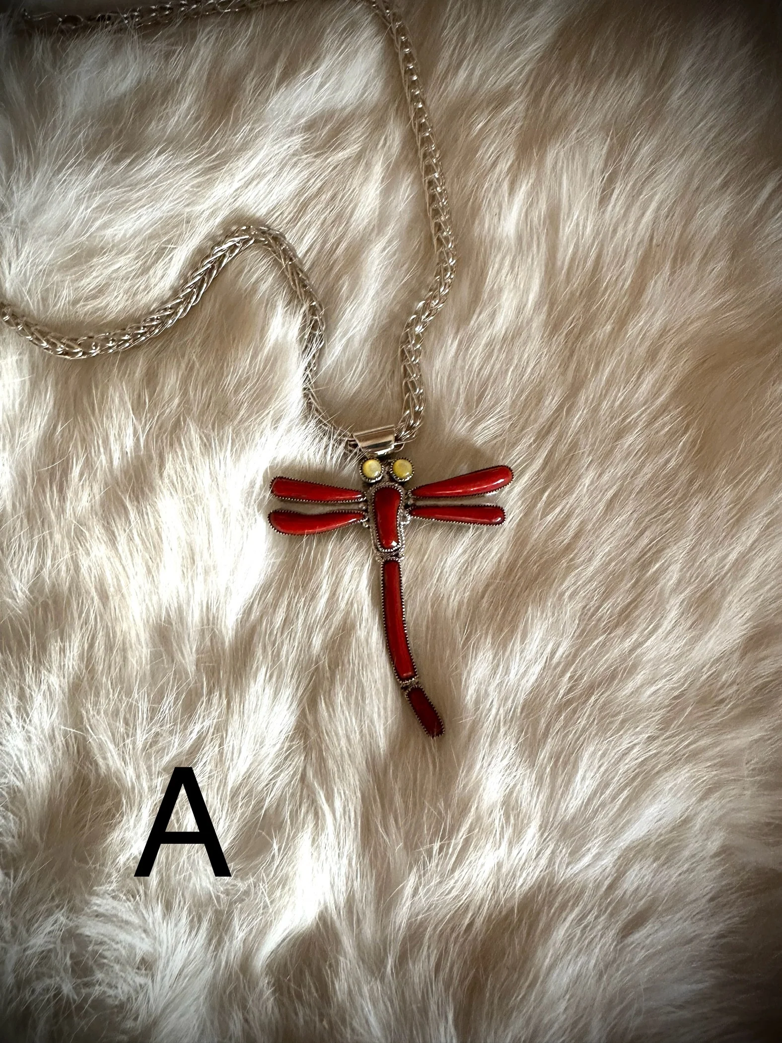 Odonata Dragonfly Pendants on Handmade Chain - Image 3