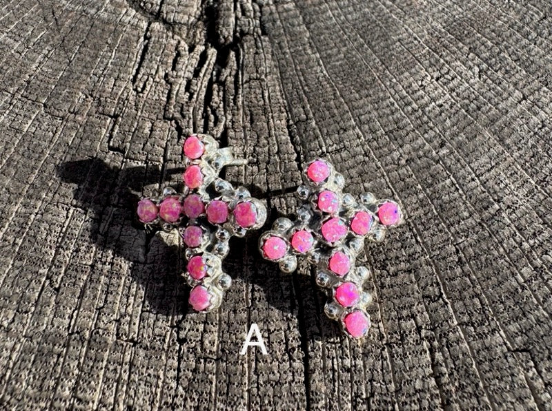 Opal Cross Earring - Image 2