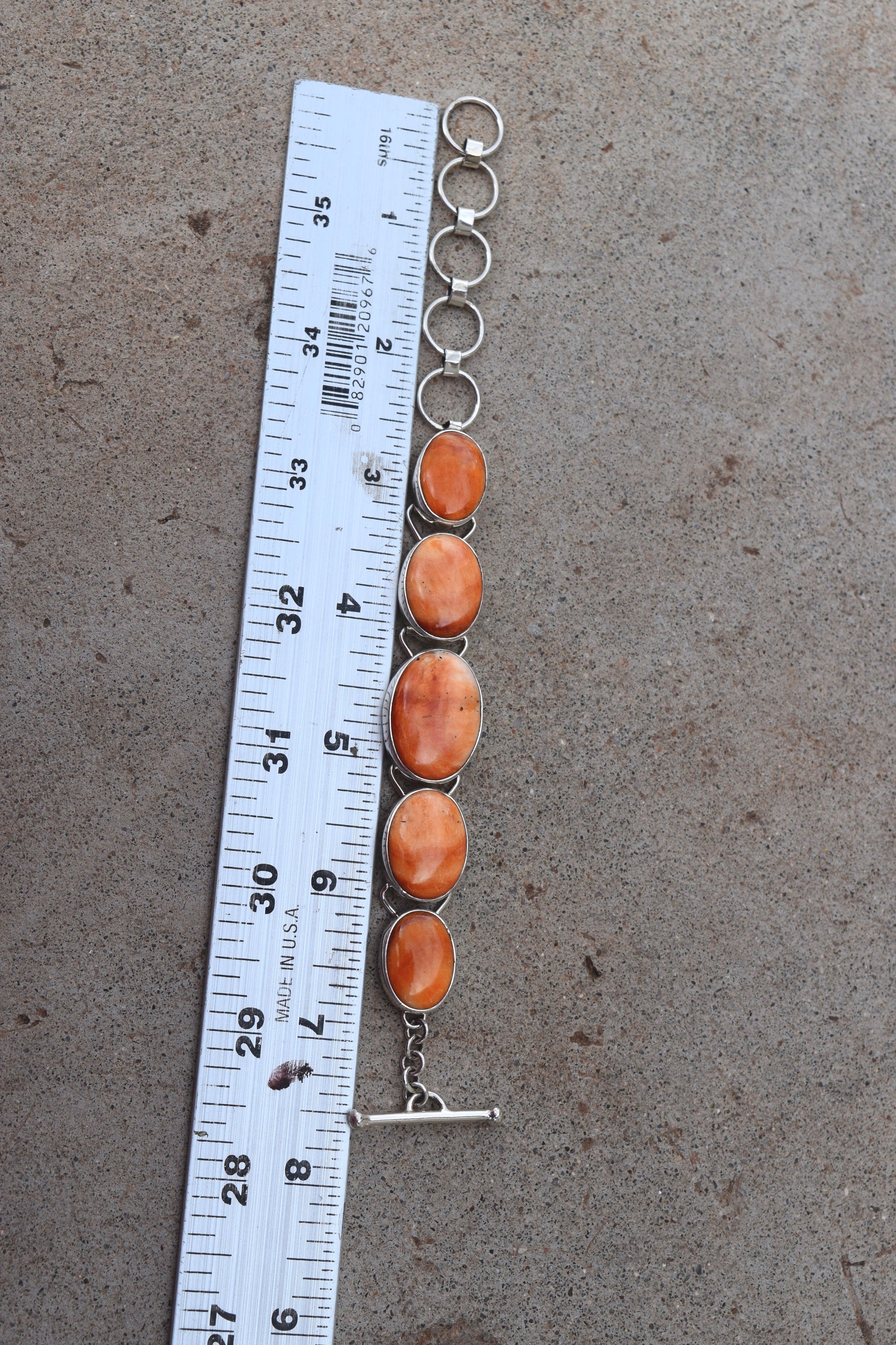 ORANGE SPINEY CONNECTOR BRACELET - Image 3