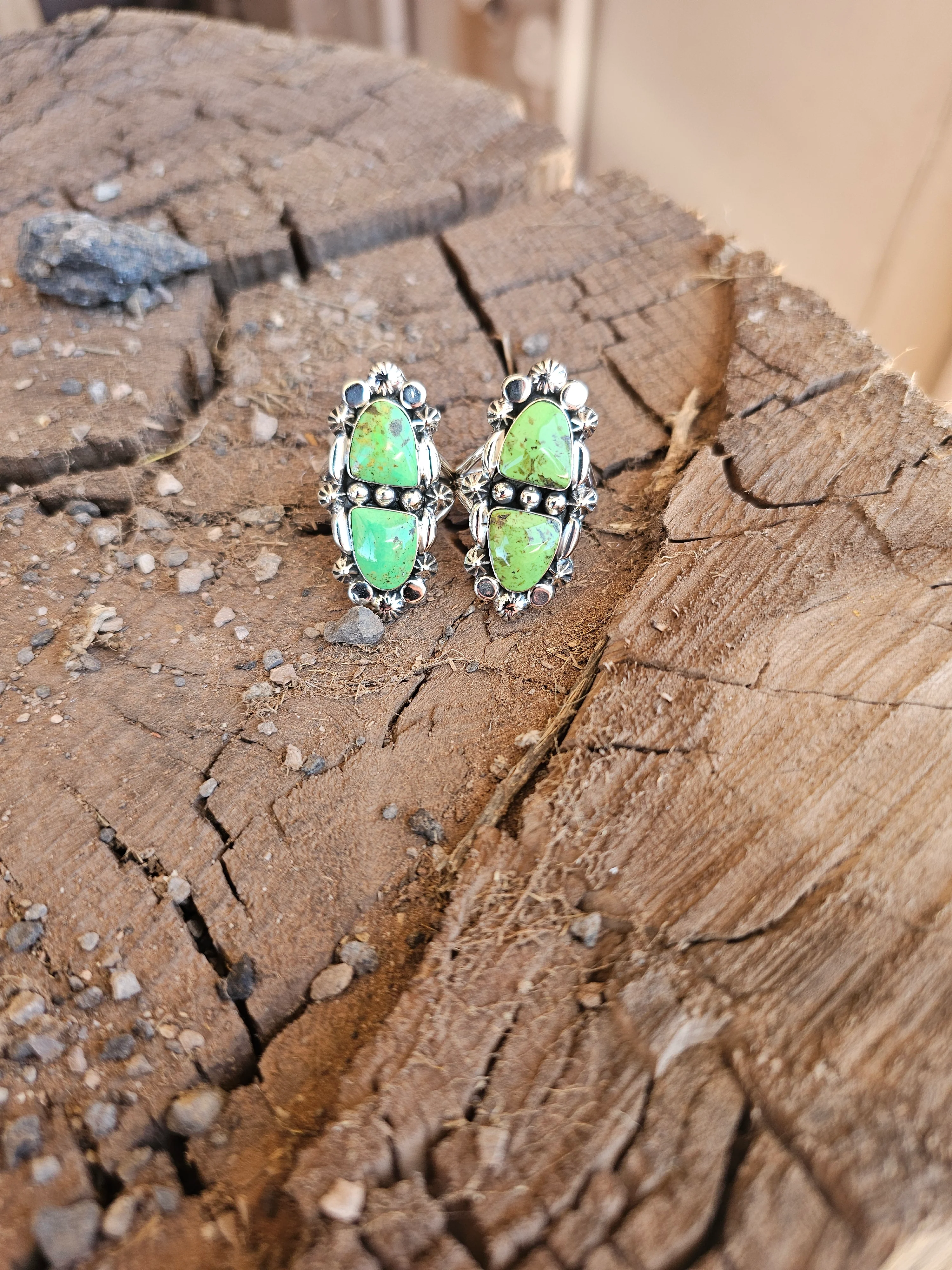 Agava Green Turquoise Freeform Ring - Image 3