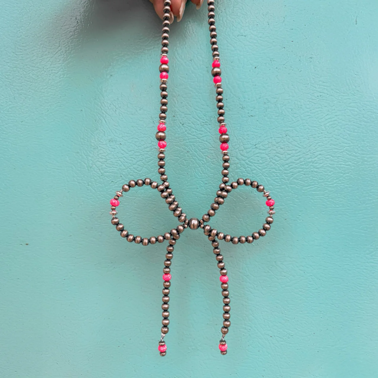 Pearl Bow Tie Necklace - Image 5