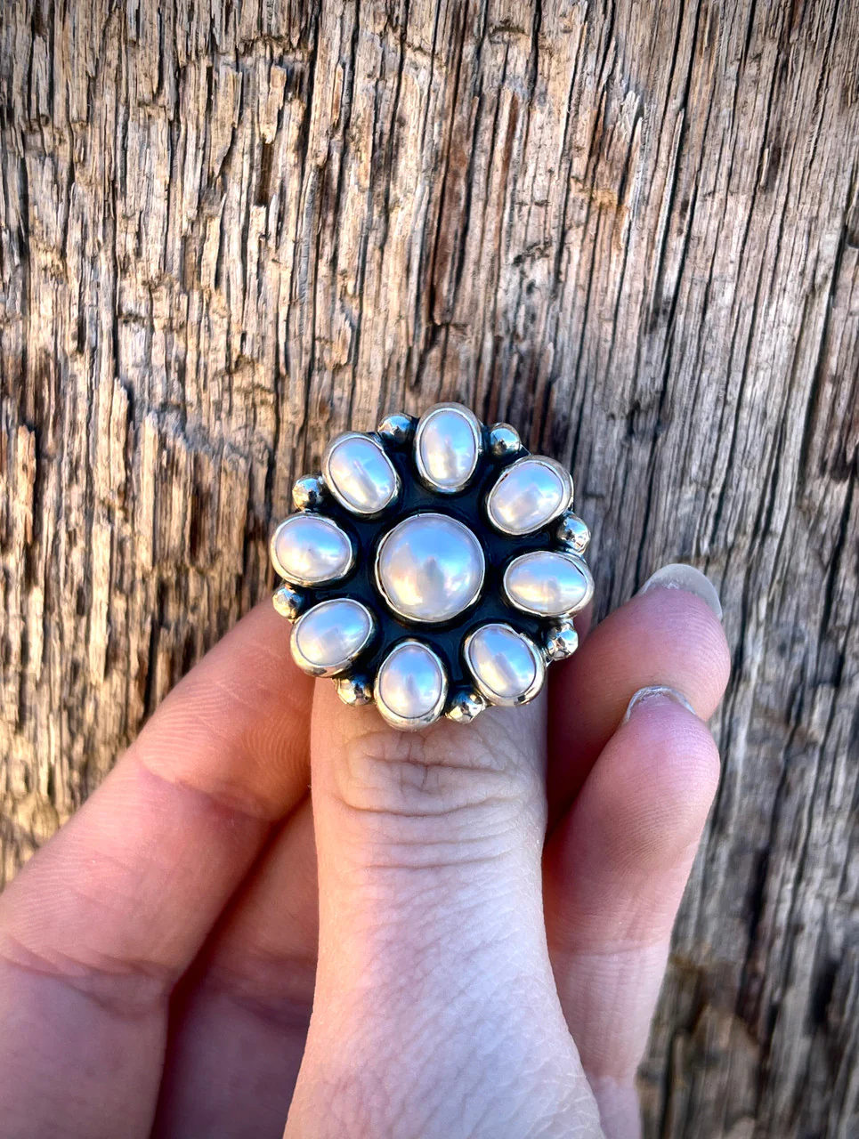 Perry Marten Pearl Cluster Ring - Image 3