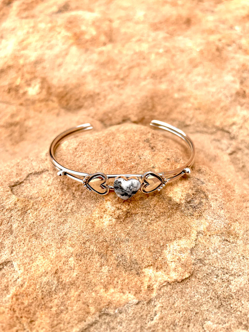 Piece Of My Heart White Buffalo Cuff