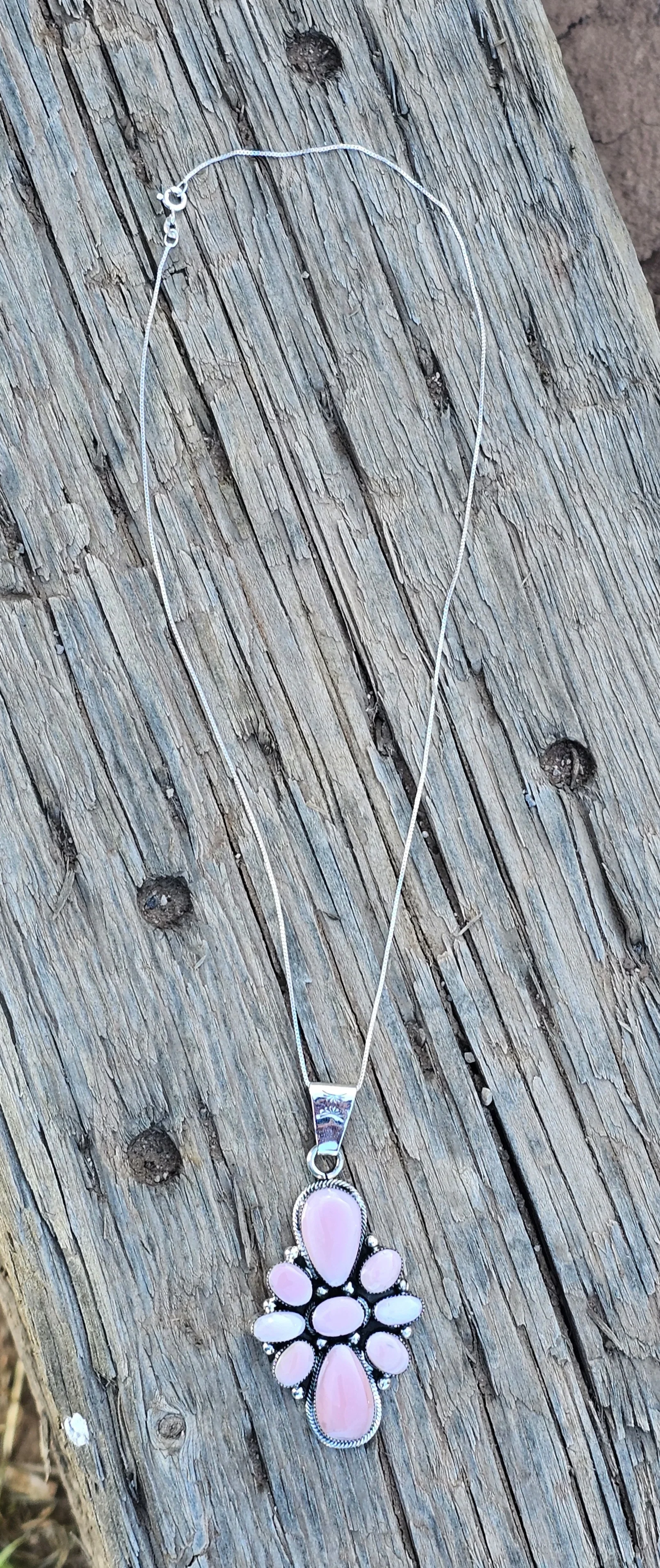 Pink Conch 9 Shell Pendant - Image 2