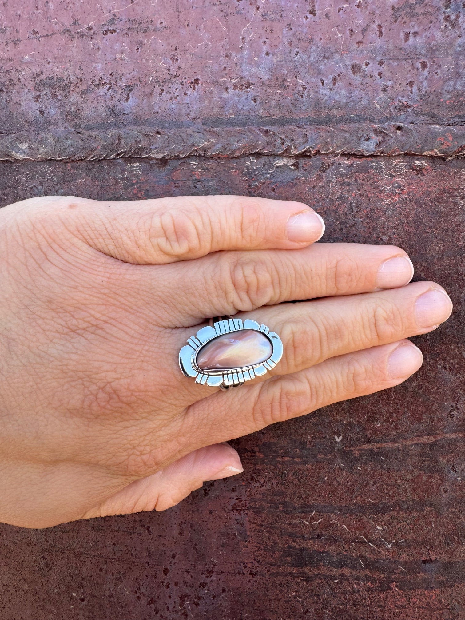 Pink Shell Ring - Image 2