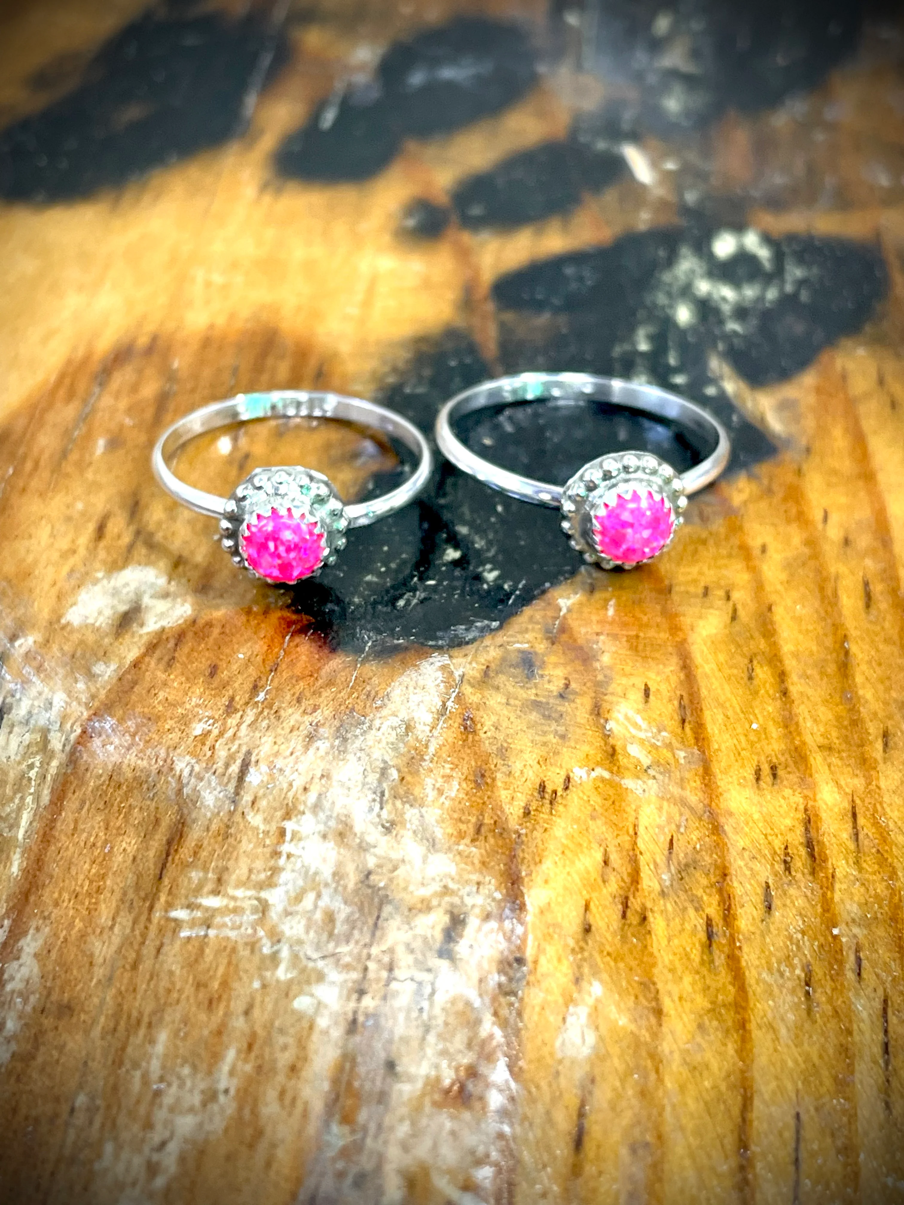 Pink Barbie Opal Fire Ring - Image 3