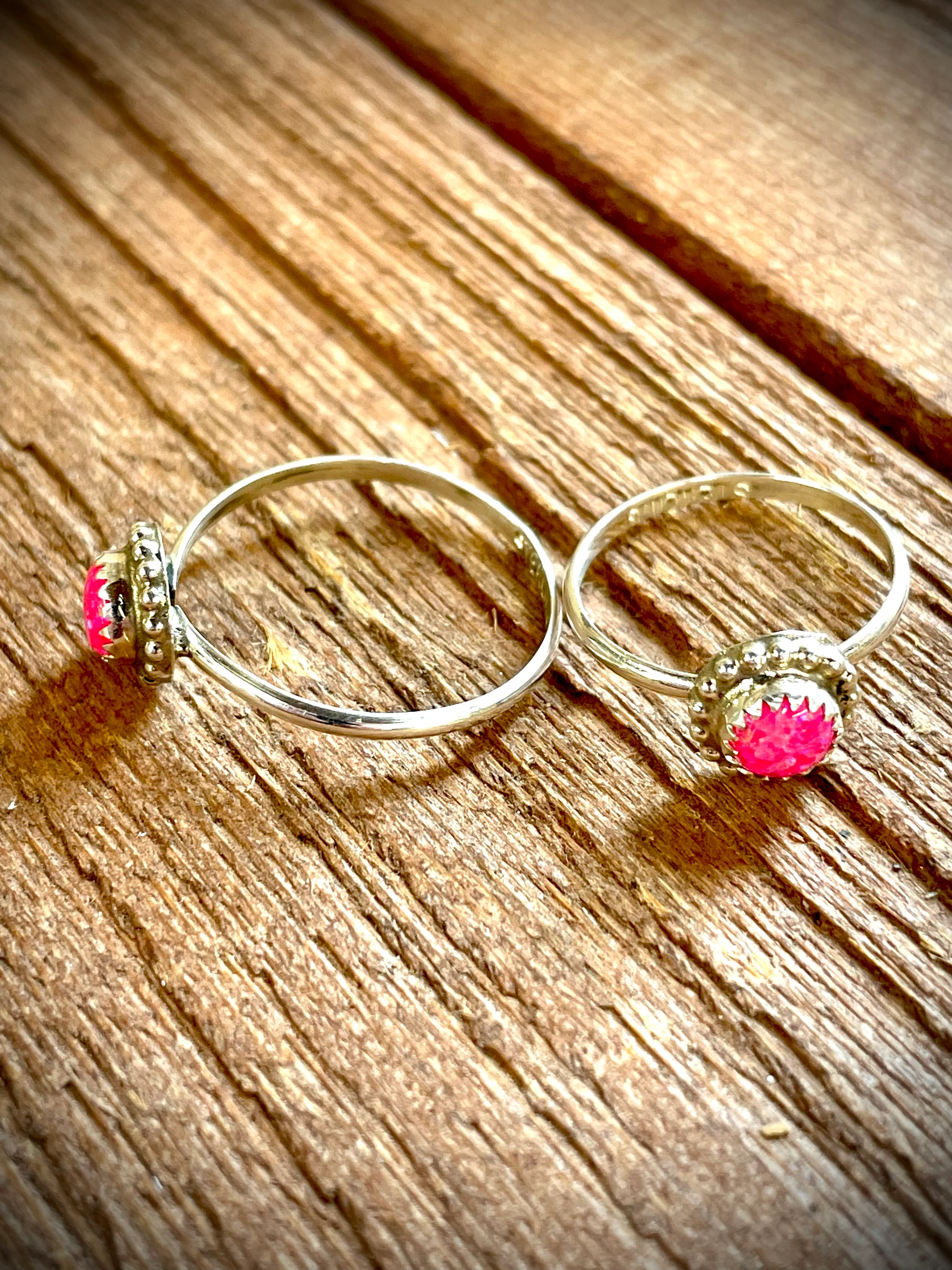 Pink Barbie Opal Fire Ring - Image 5