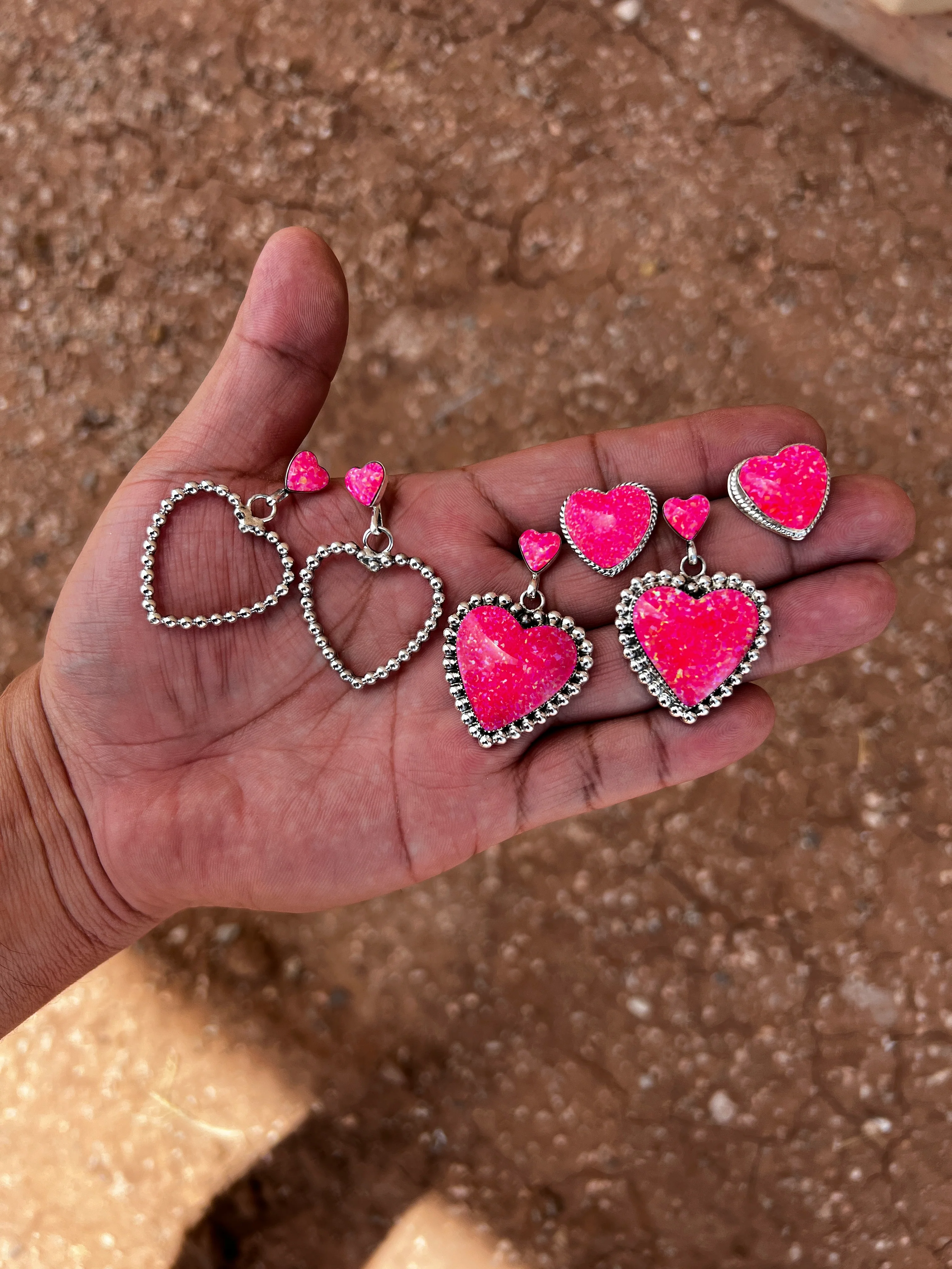 Pretty, Pretty Barbie Heart Earrings - Image 2