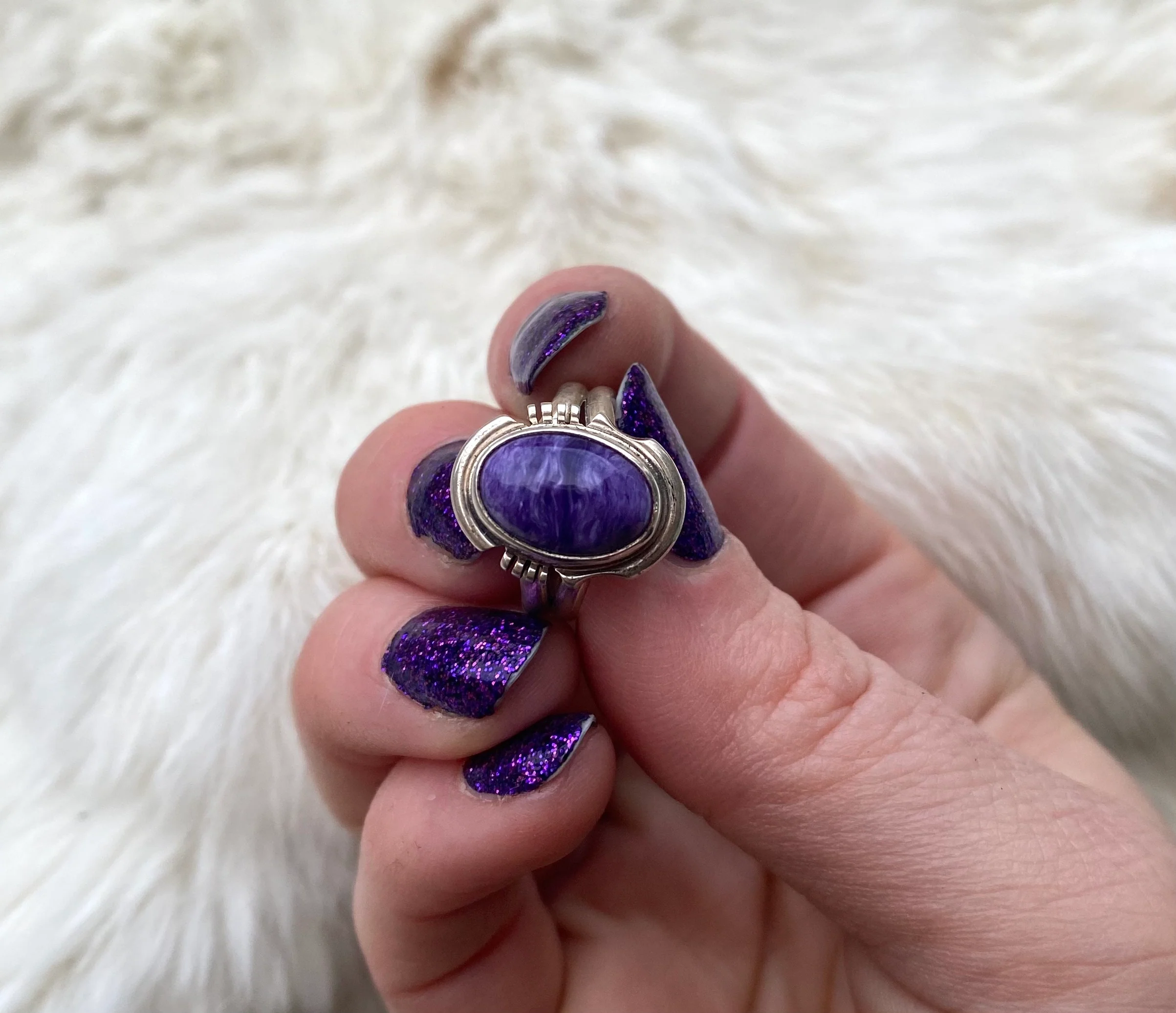 Purple Ocean Chariote Ring From The Rogers Collection - Image 2