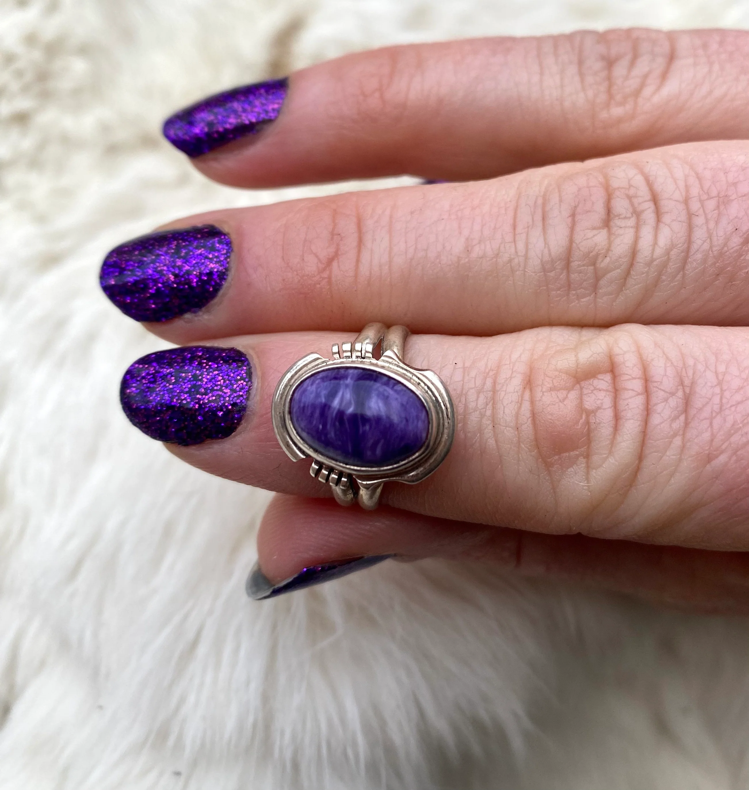 Purple Ocean Chariote Ring From The Rogers Collection - Image 3