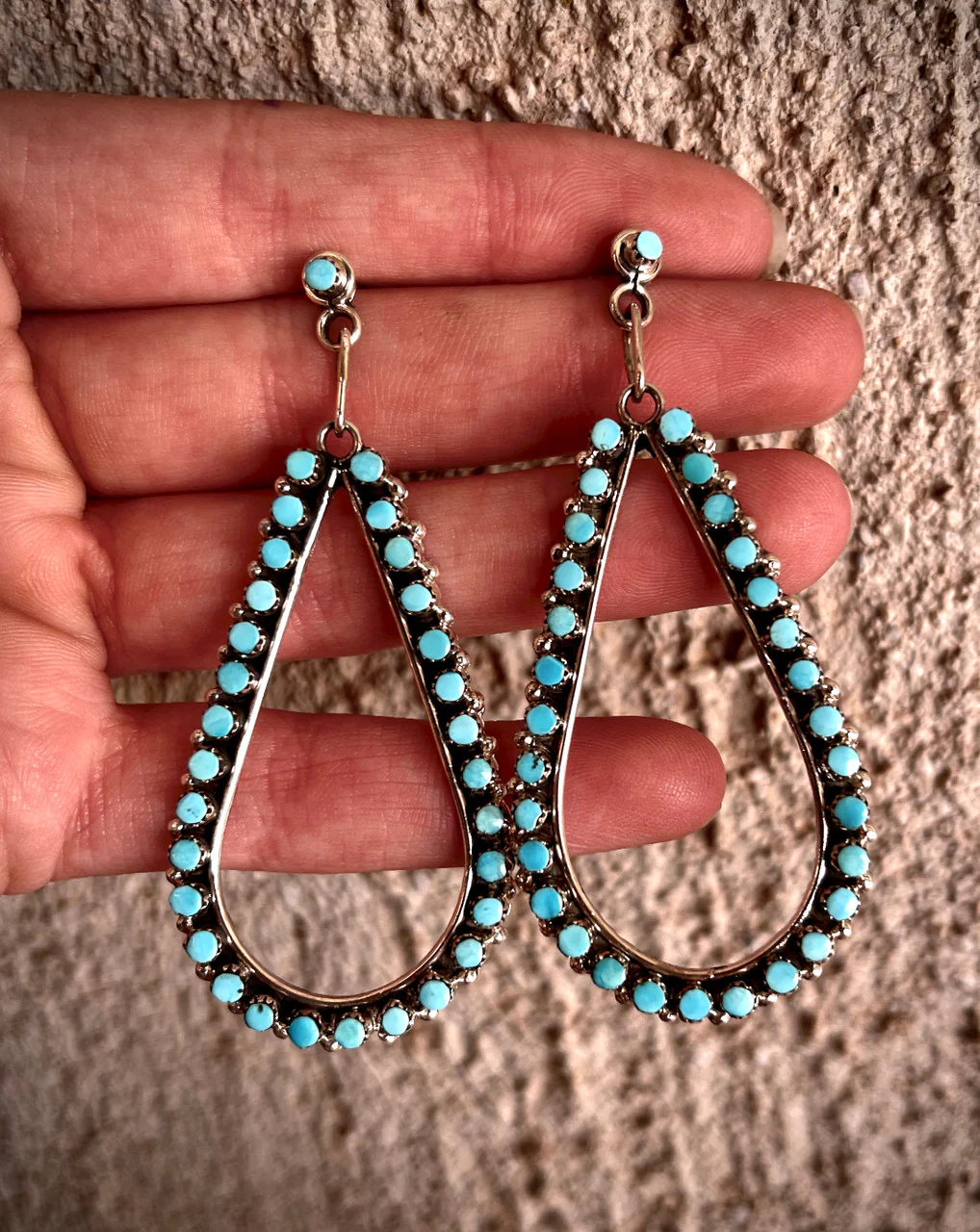 Rare Zuni Pear hoop - Image 3