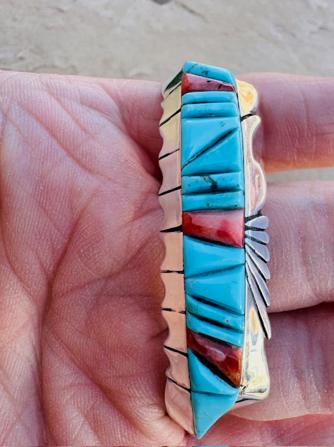 Rise and Shine Turquoise Cuff - Image 3