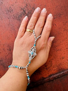 Silver Cross Harness Bracelet
