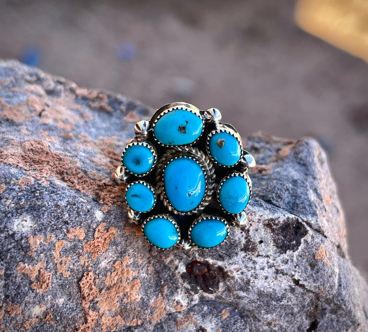 Sleeping Beauty Cluster Ring by Marie Bahe - Image 3