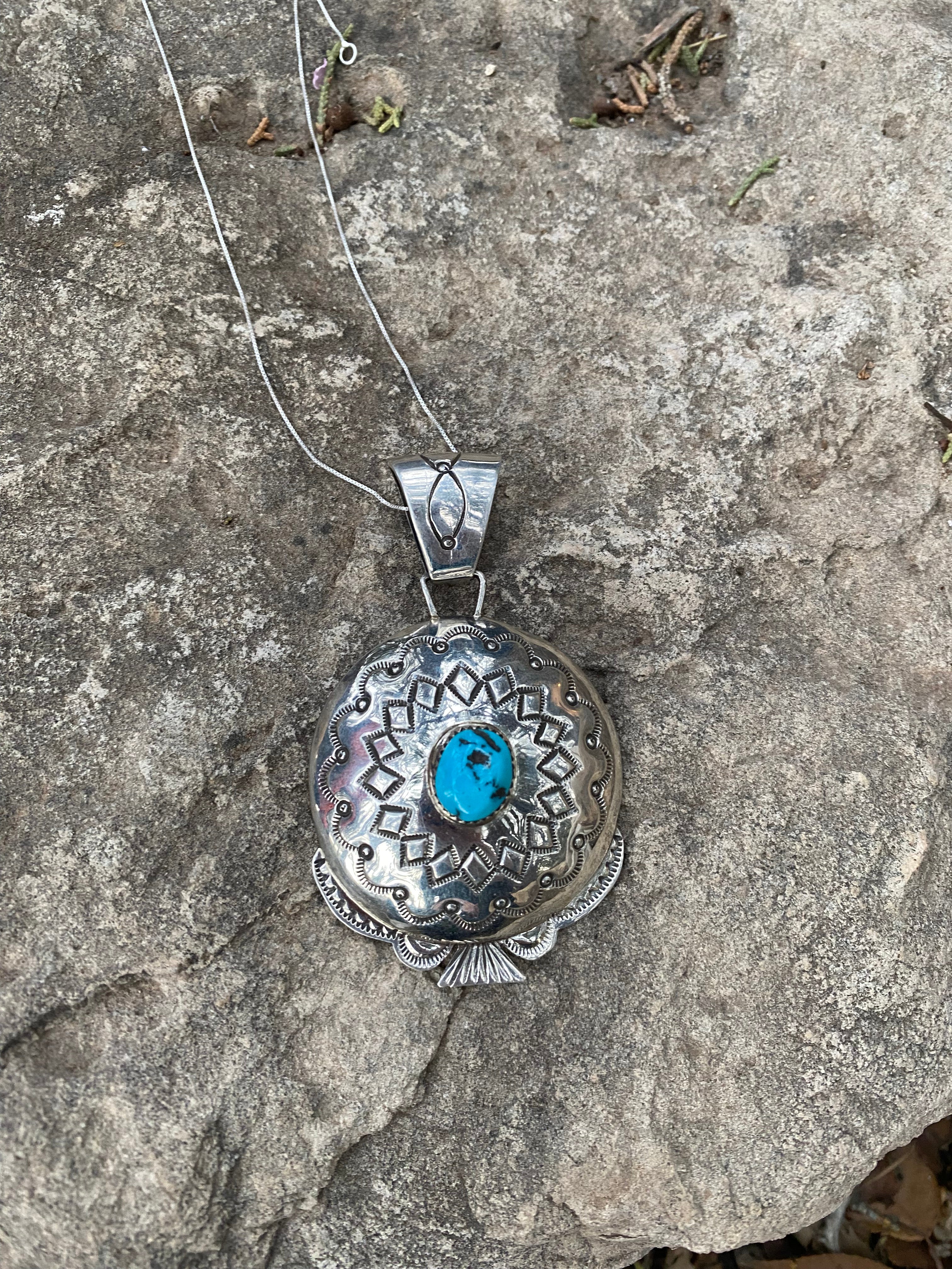 Sleeping Beauty Concho #1  Necklace From The Rodgers Collection - Image 2