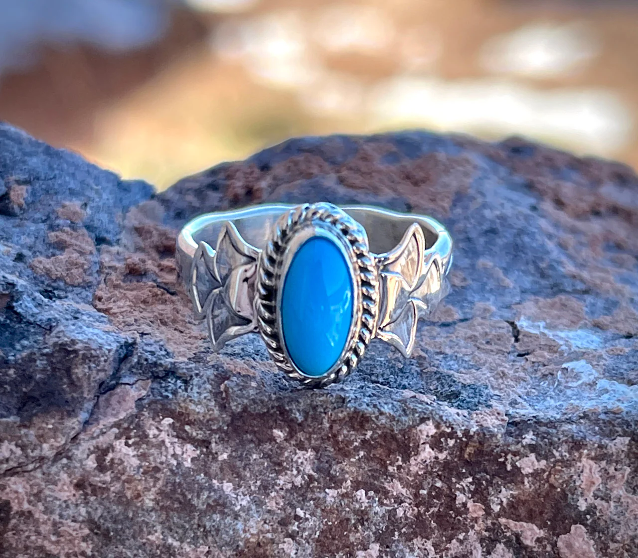 Turquoise Stamped Rings - Image 3