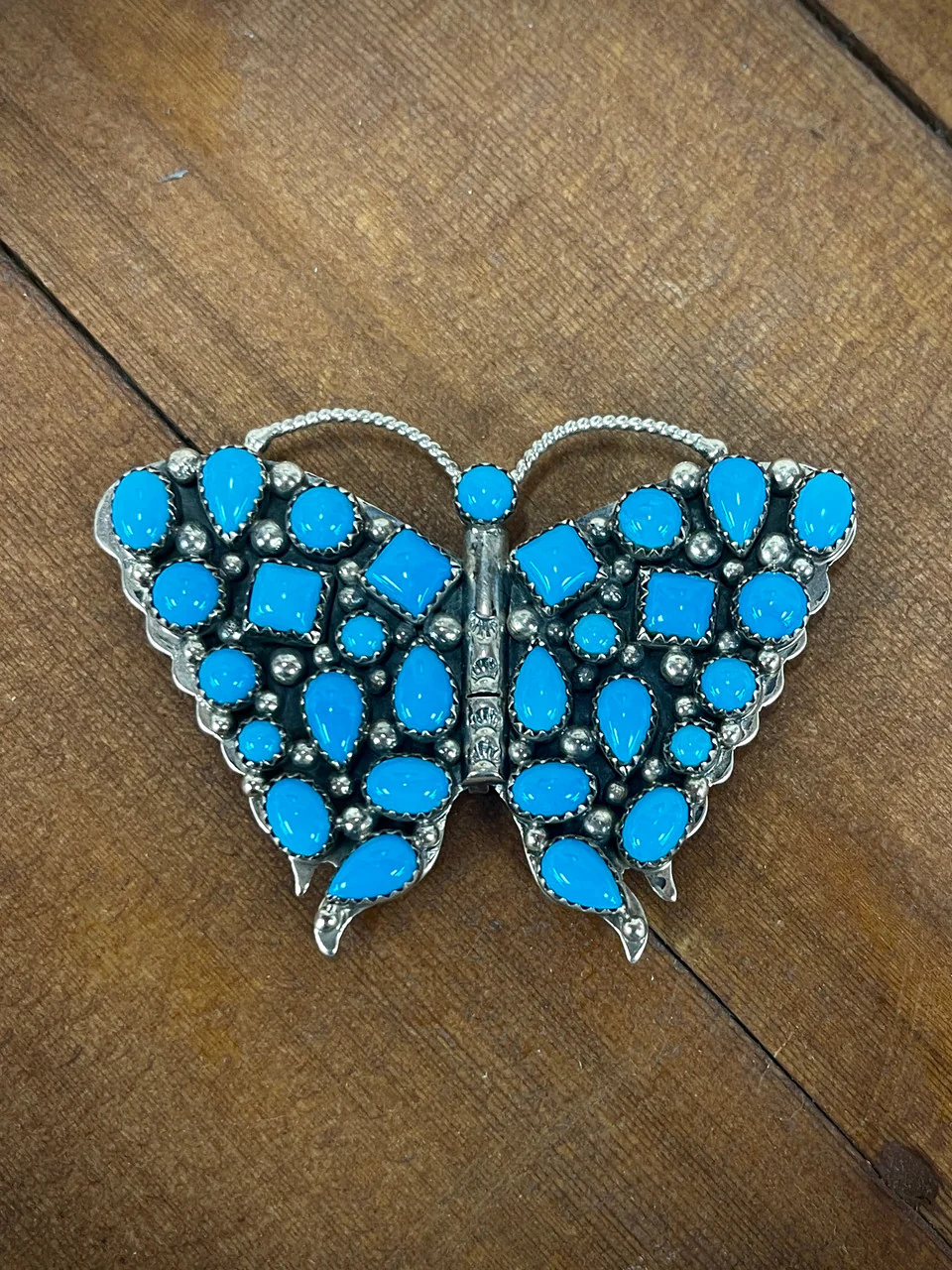 Sleeping Beauty Vintage Butterfly Pendant - Image 3
