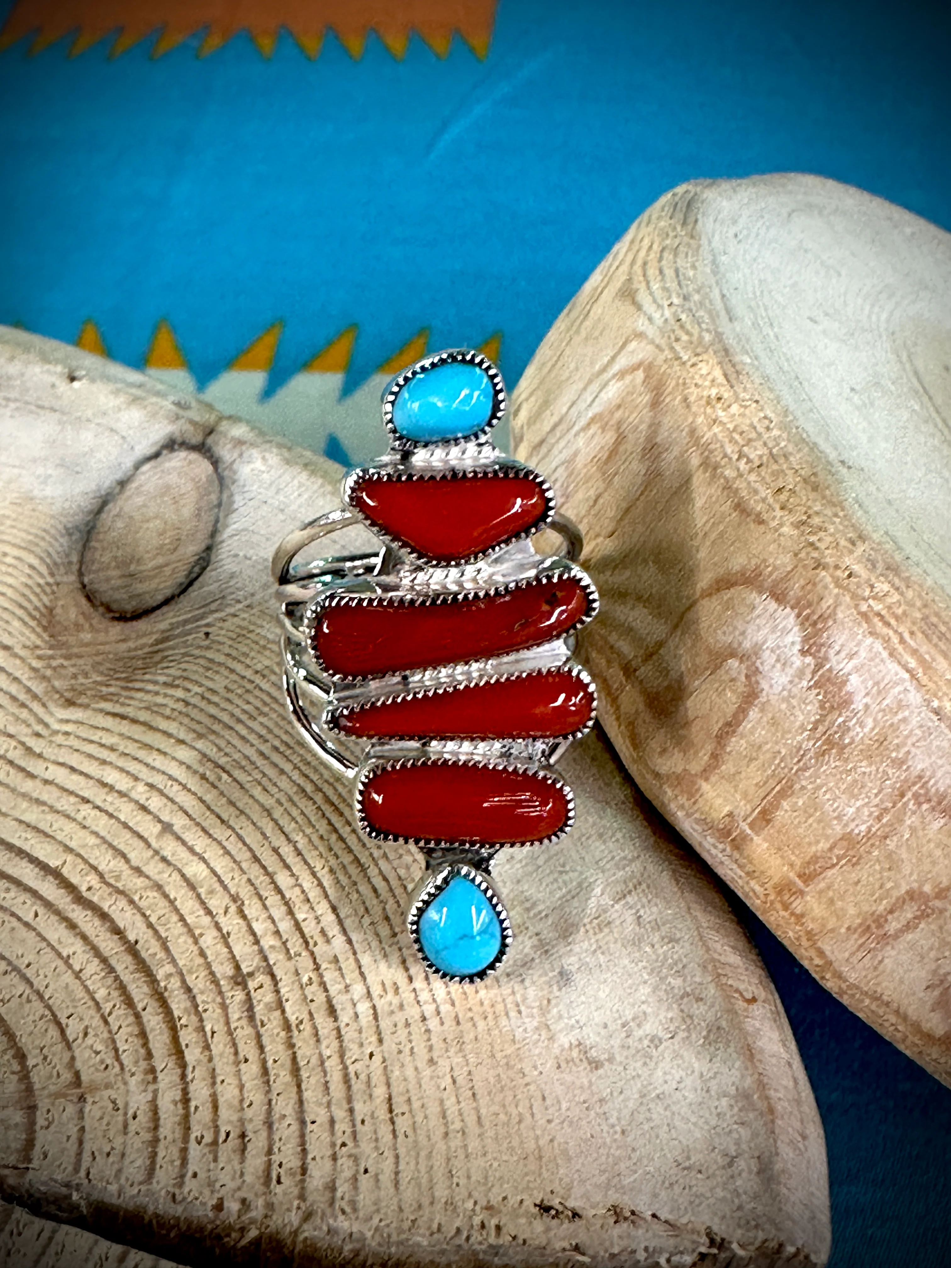 Smokey Gchachu Zuni Rings - Image 4