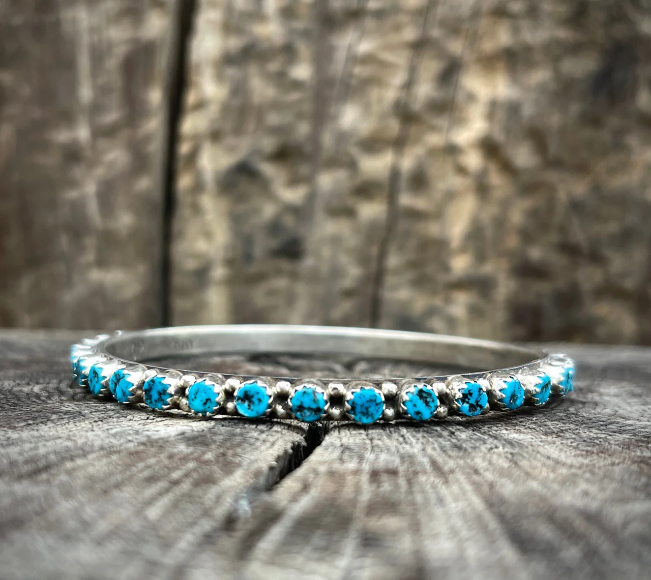 Spin Me Around Turquoise Bangle - Image 2