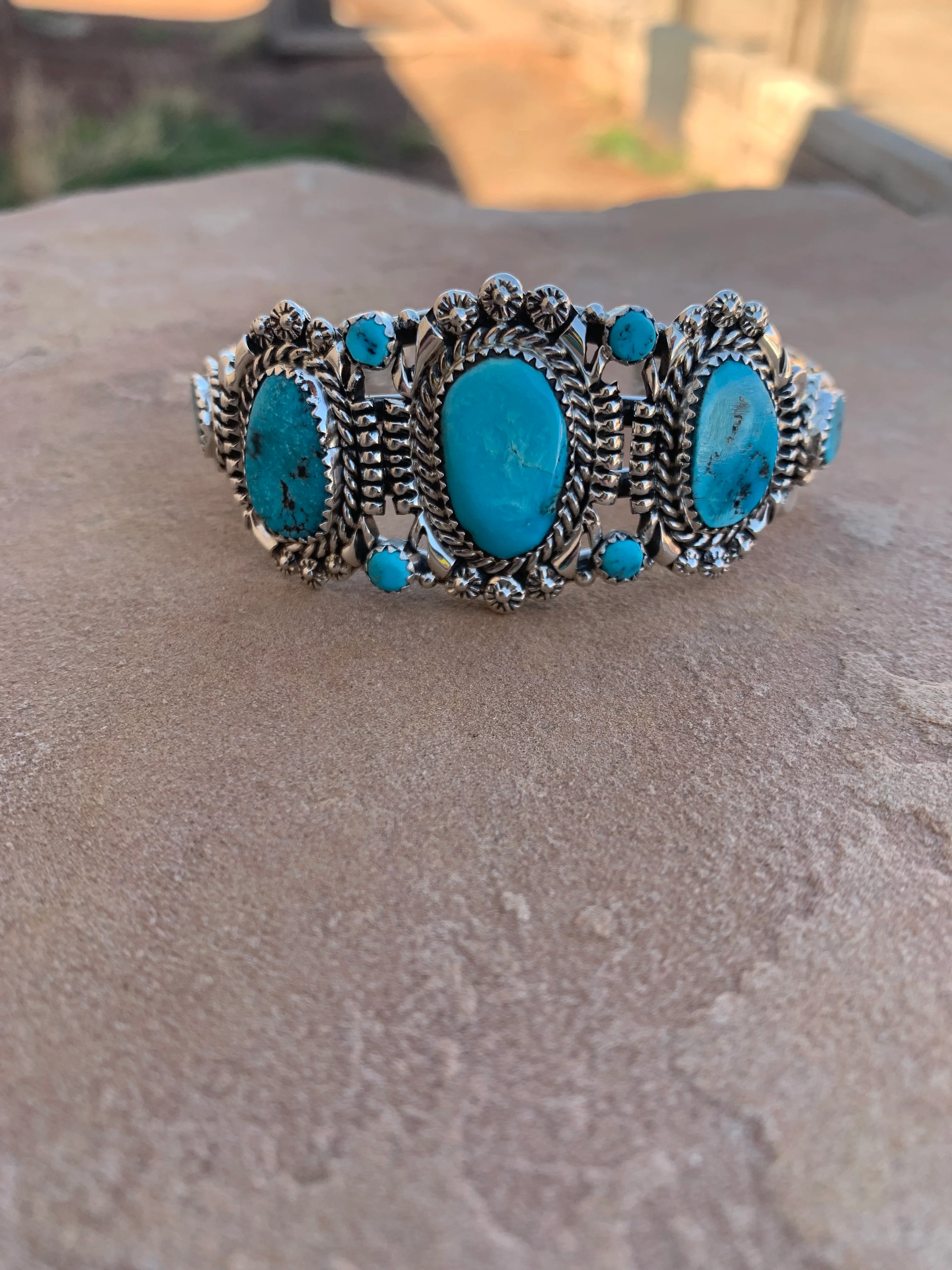 Starry Etched Blossomed Campitos Cuff - Image 2