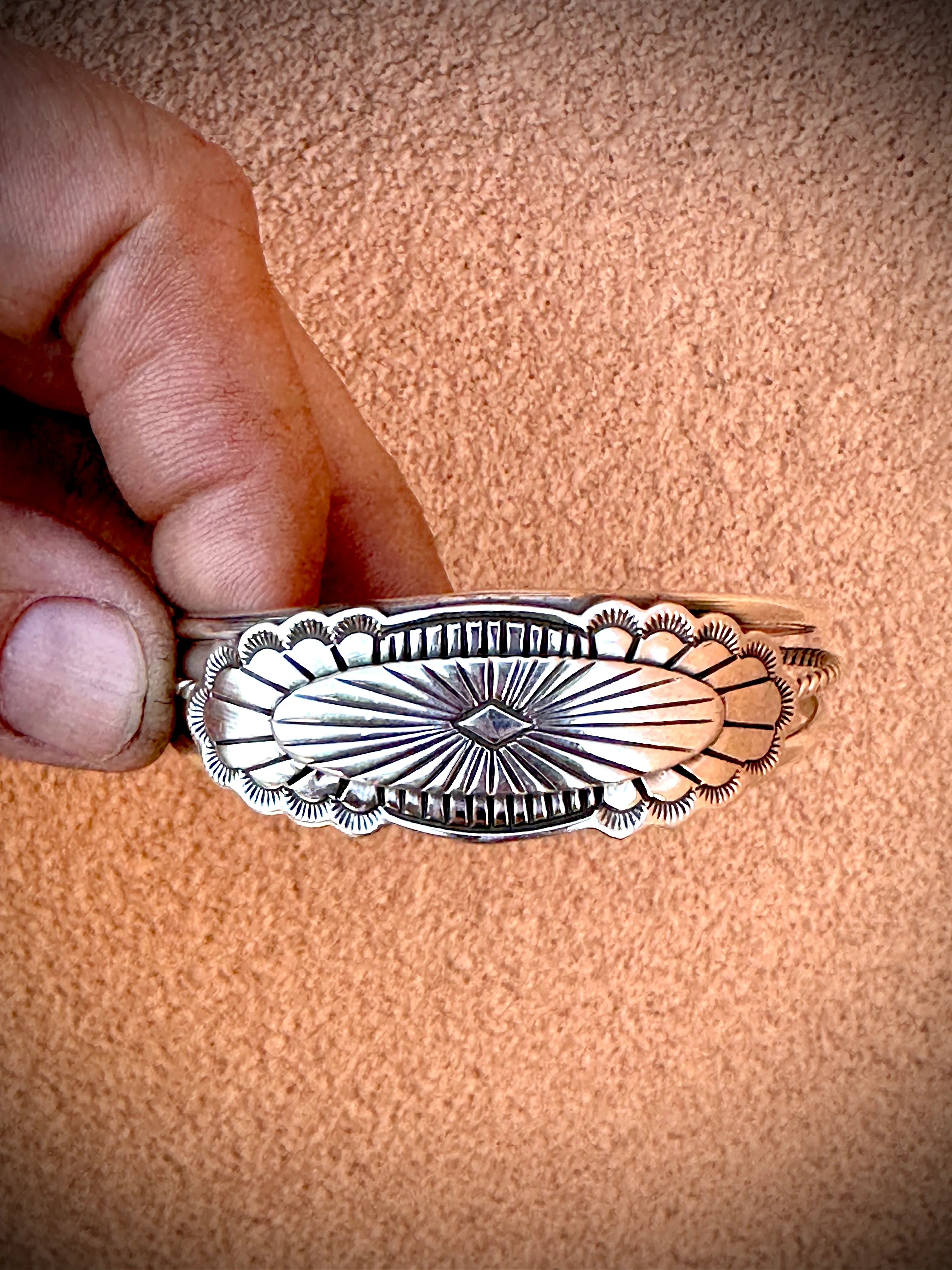 Game Changer Sterling Silver Stamped Cuff