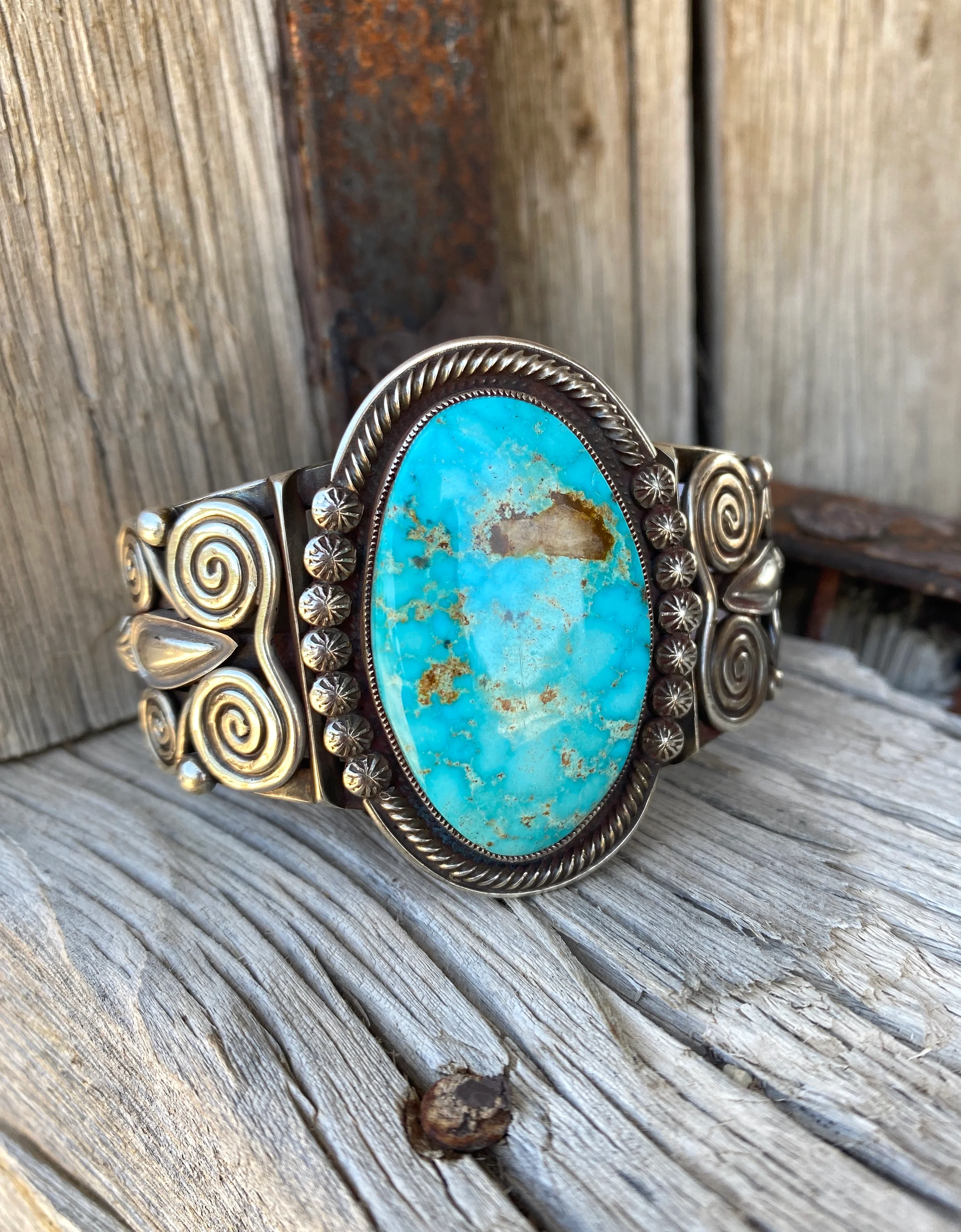 Stunner Turquoise Cuff and Ring Set From The Rodgers Collection - Image 2