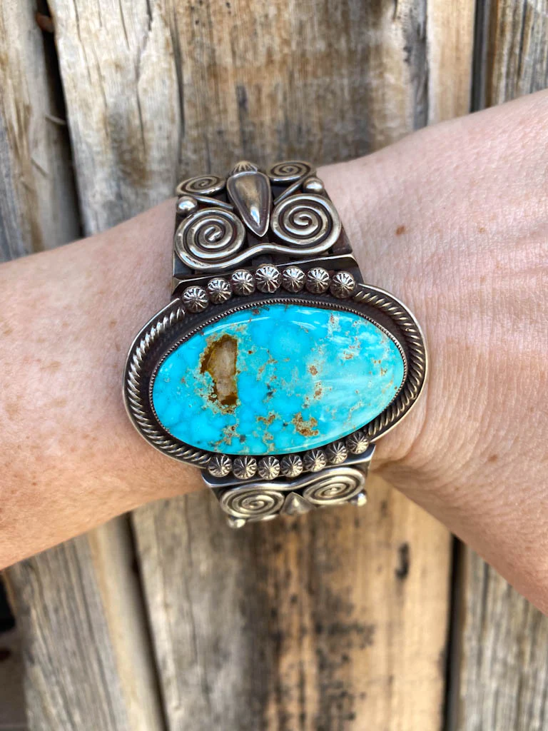 Stunner Turquoise Cuff and Ring Set From The Rodgers Collection - Image 4