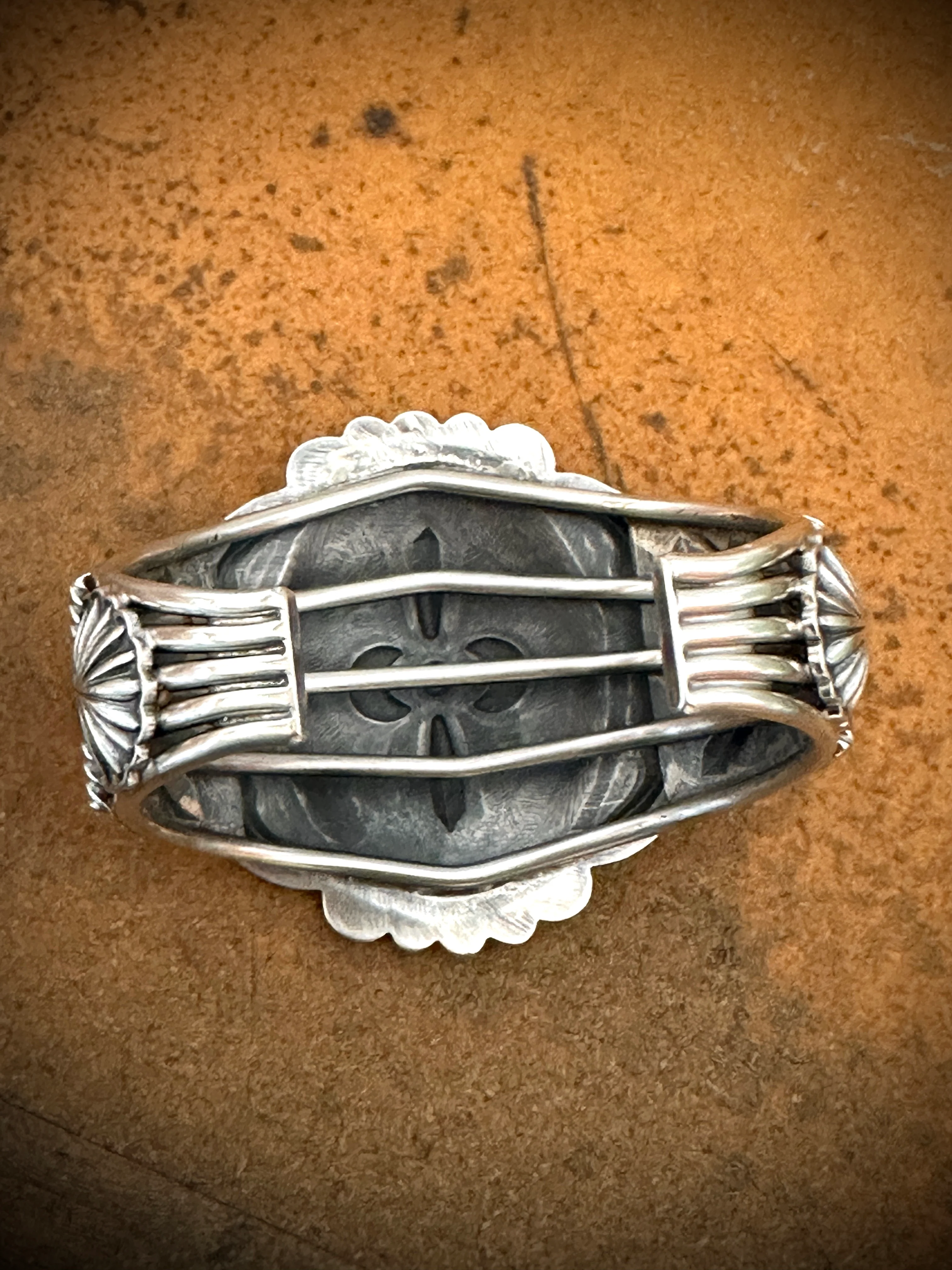 Sunshine of Your Love Sterling Silver Concho Cuff - Image 5