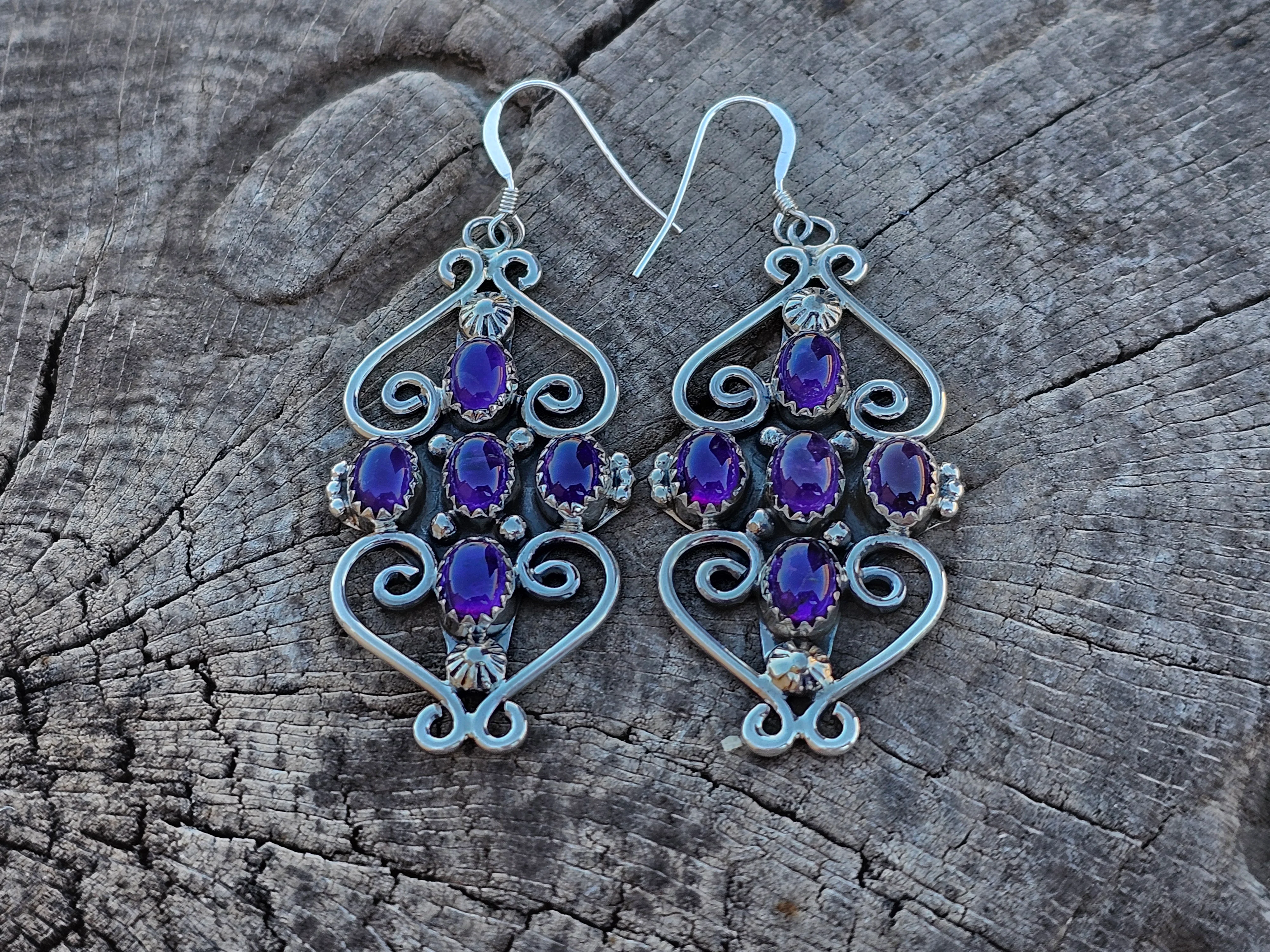 Swirl of Purple Haze Earrings - Image 2