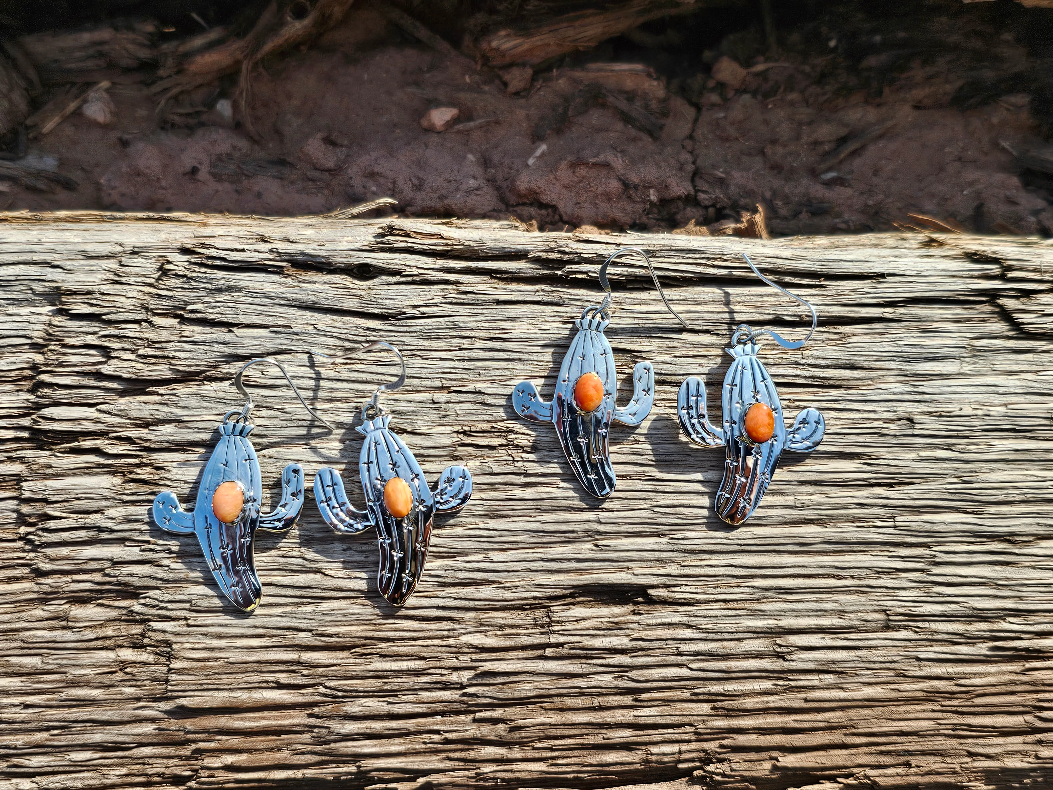 The Nobel Saguaro Cactus Earrings - Image 2