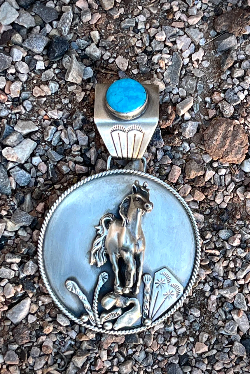 Three Dimensional Running Horse Pendant - Image 2