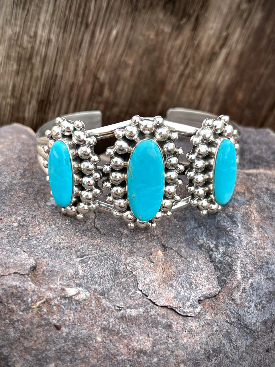 Three Stone Cluster Cuff - Image 2
