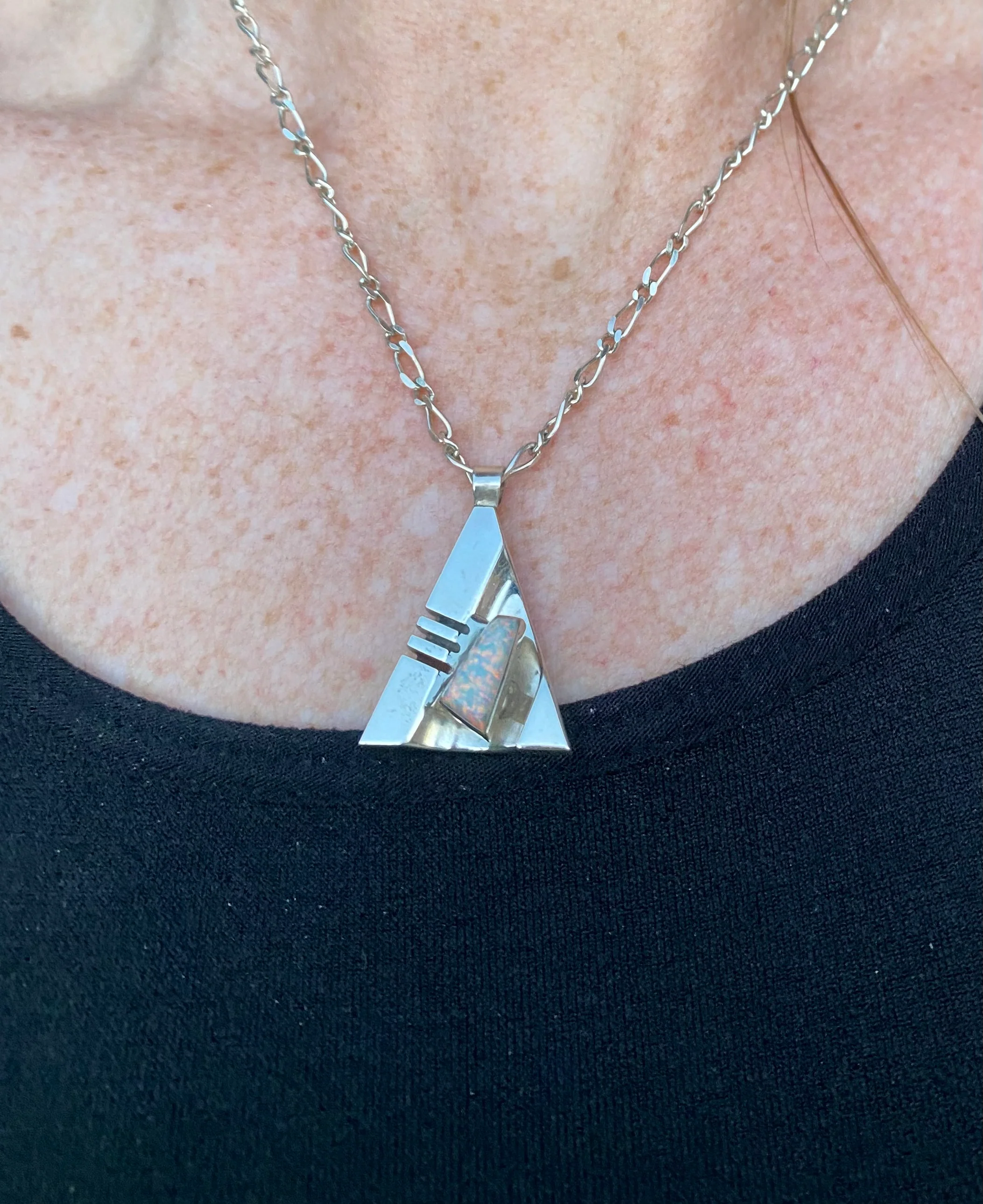 Triangle Opal Necklace From The Rodgers Collection - Image 3