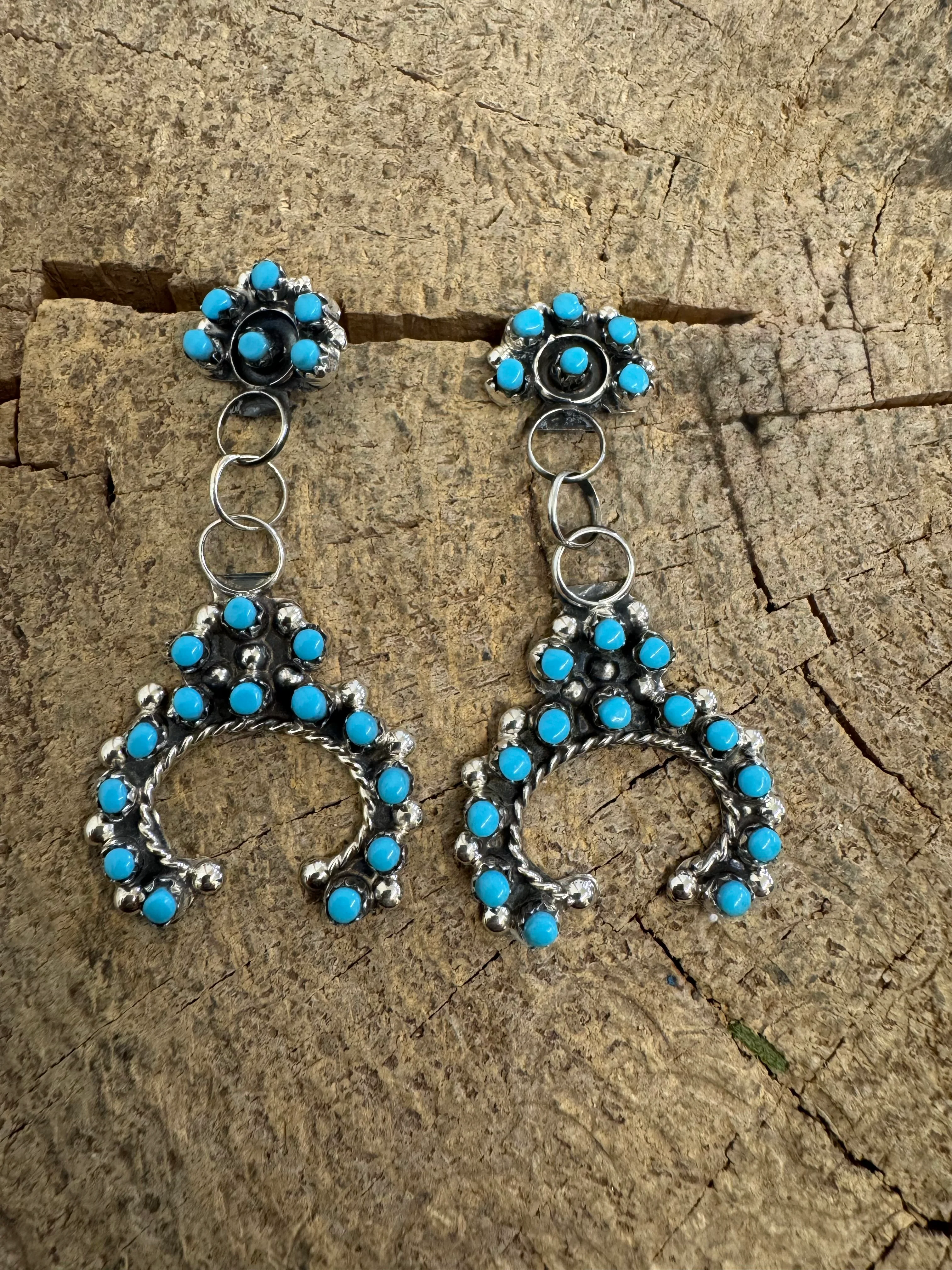 Turquoise Naja Dangle Earrings