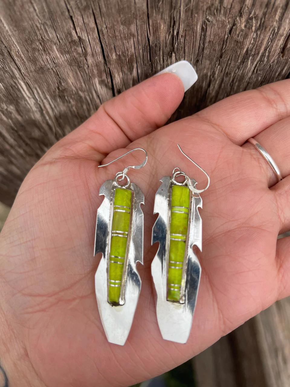 Twisted Feather Earrings - Image 3
