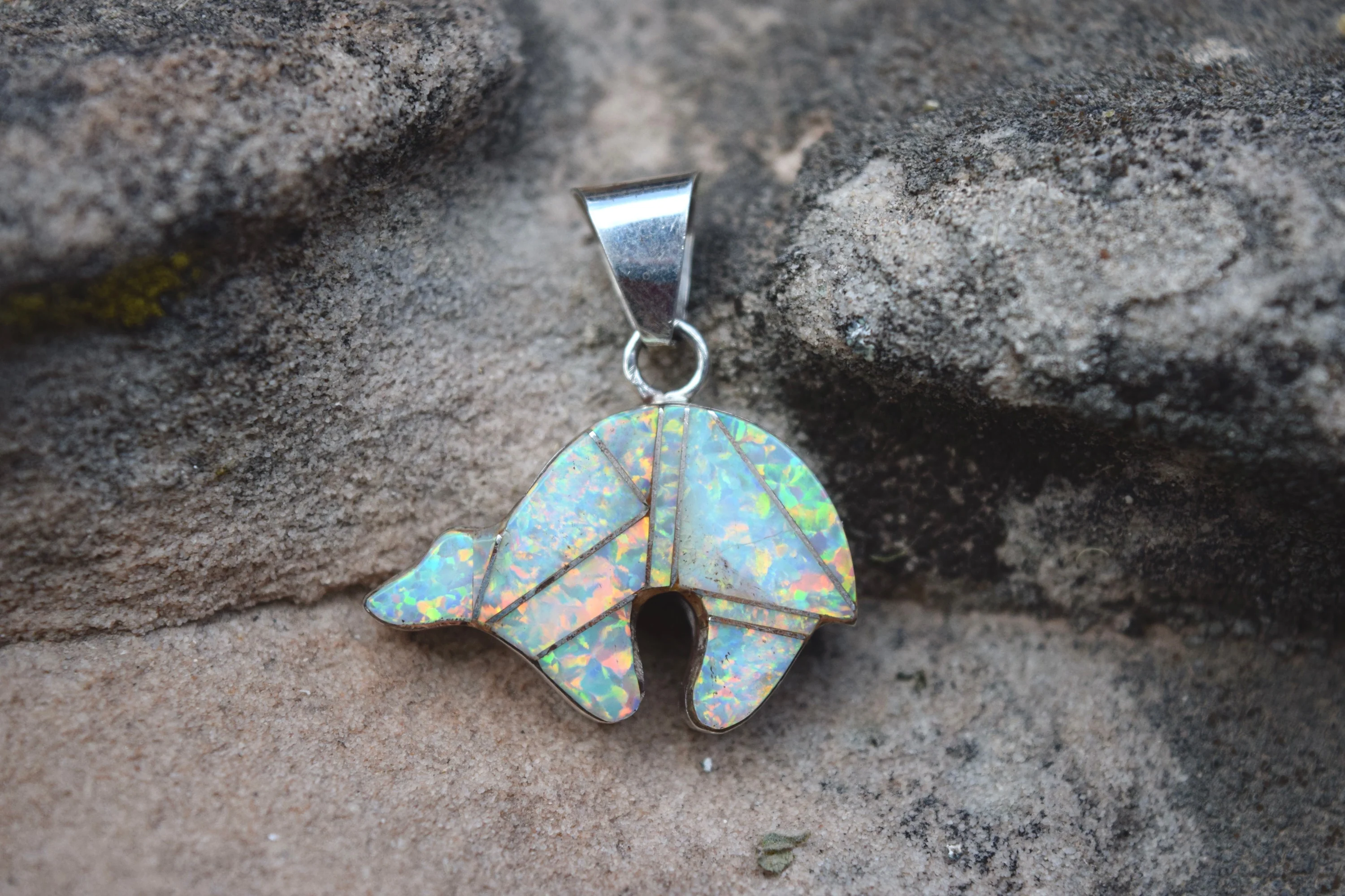 TWO SIDED BEAR PENDANT FROM THE RODGERS COLLECTION