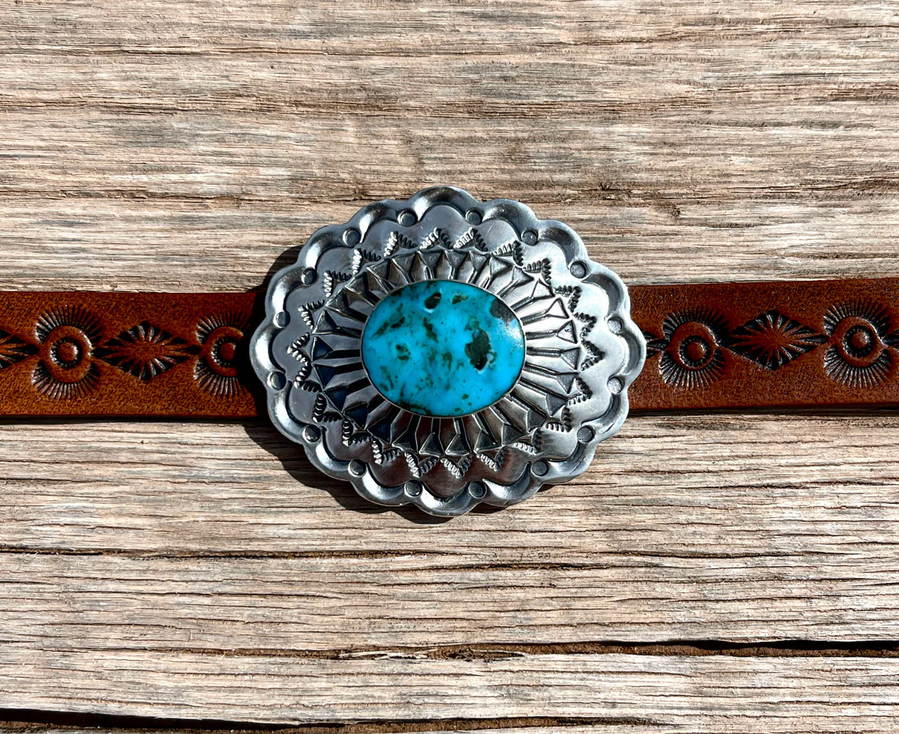 Urban Cowboy Concho Leather Cuff in Collaboration with LovLeathers - Image 6
