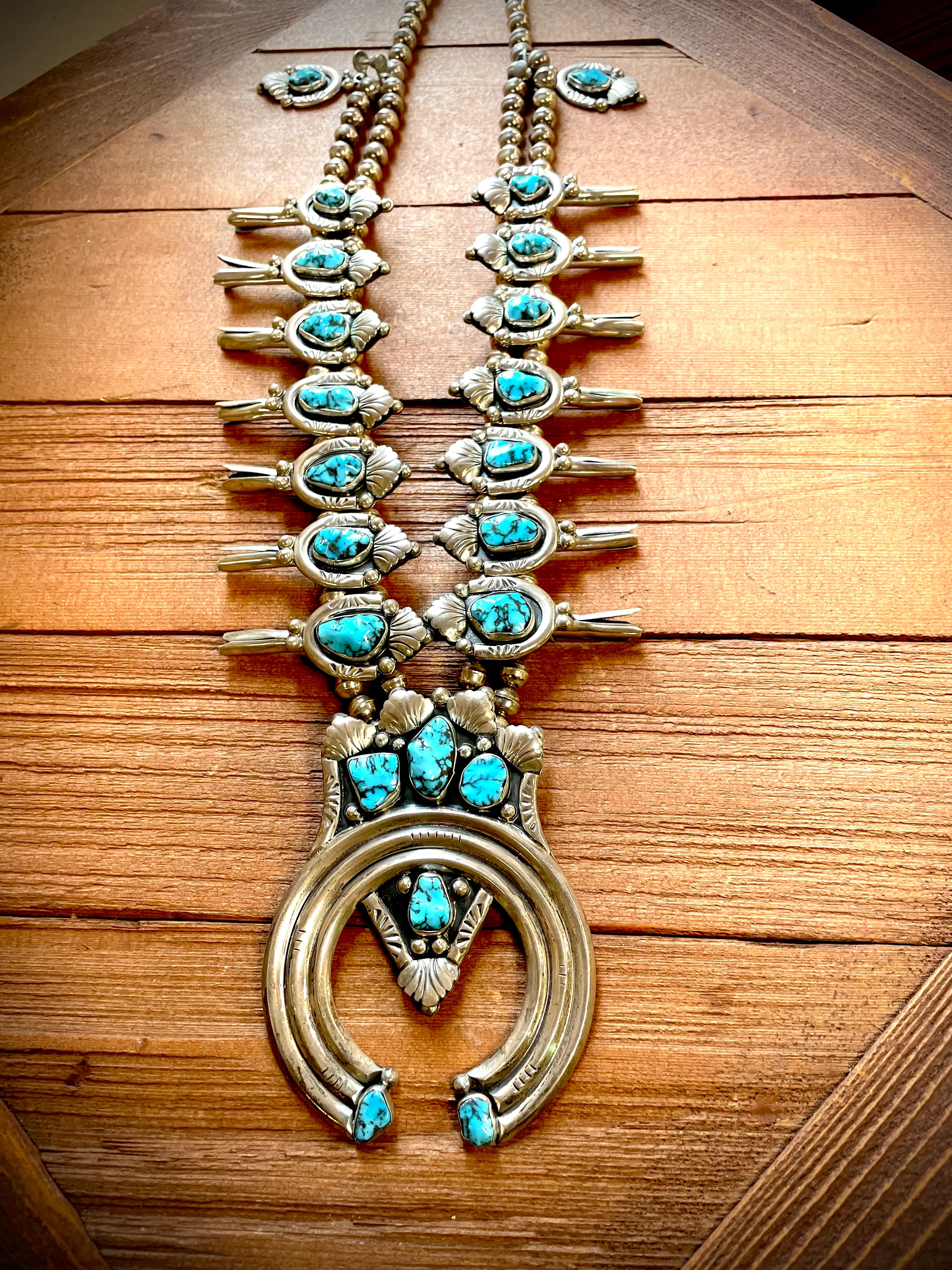 Vintage Navajo Ceremonial Squash Blossom - Image 4