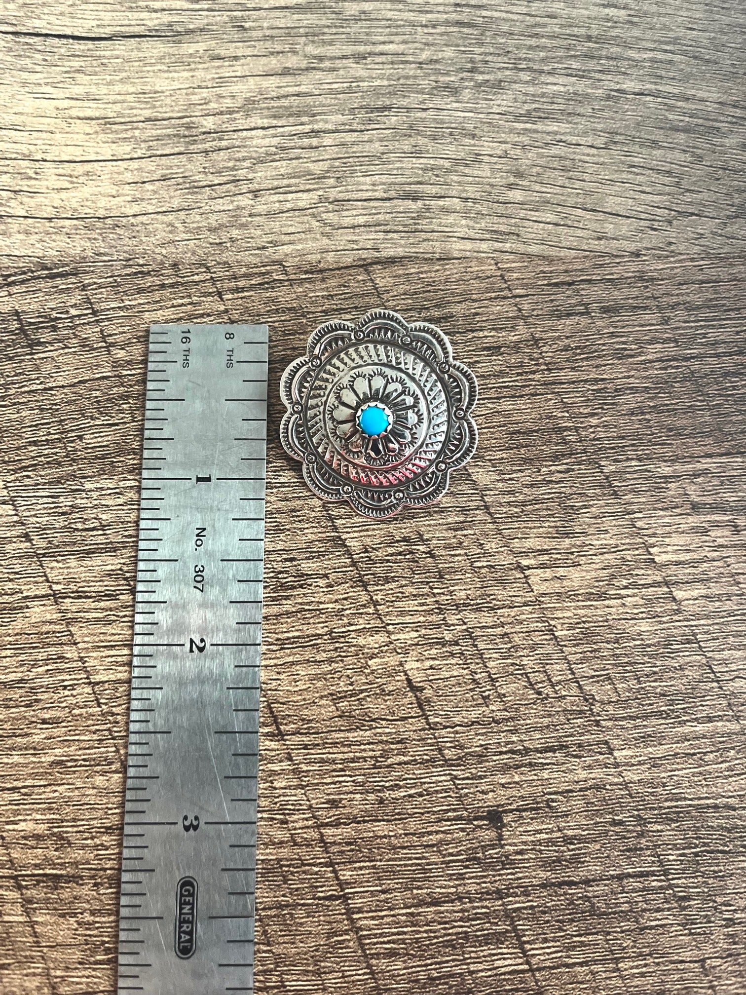 VINTAGE STAMPED CONCHO EARRINGS FROM THE RODGERS COLLECTION - Image 2