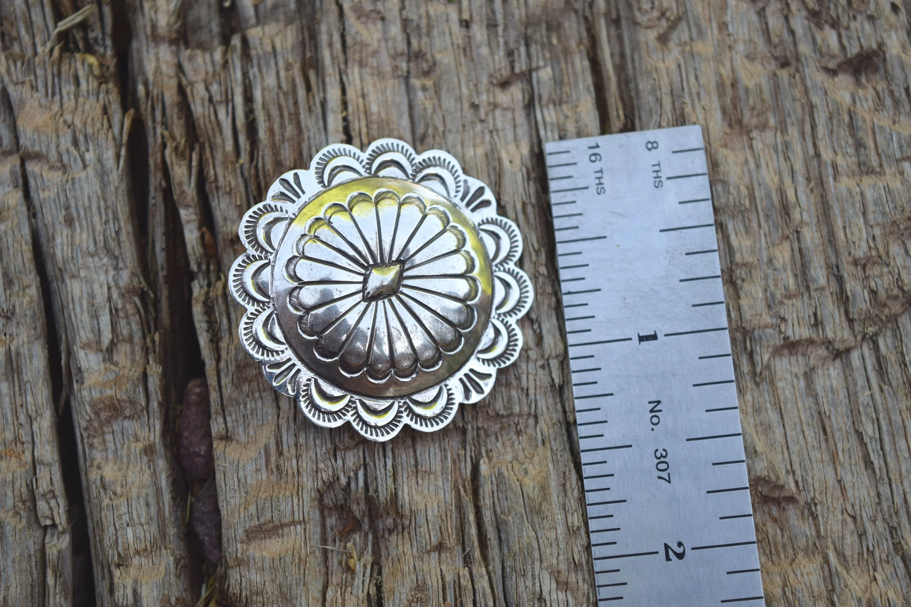VINTAGE STAMPED CONCHO PINS FROM THE RODGERS COLLECTION - Image 2
